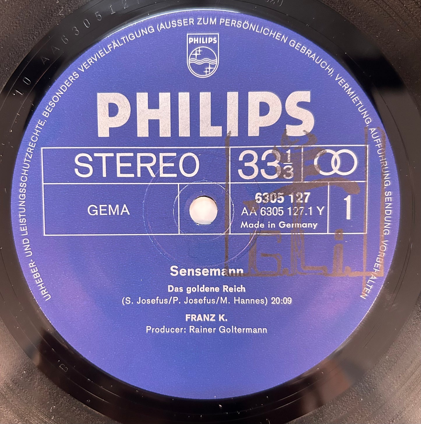 Franz K. - Sensemann 1st Press Germany 1972 Philips Krautrock Killer!