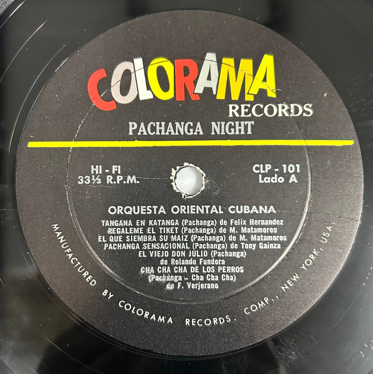Orquesta Oriental Cubana - Pachanga Night 1st Press 1961 Rare Latin/Pachanga Colorama