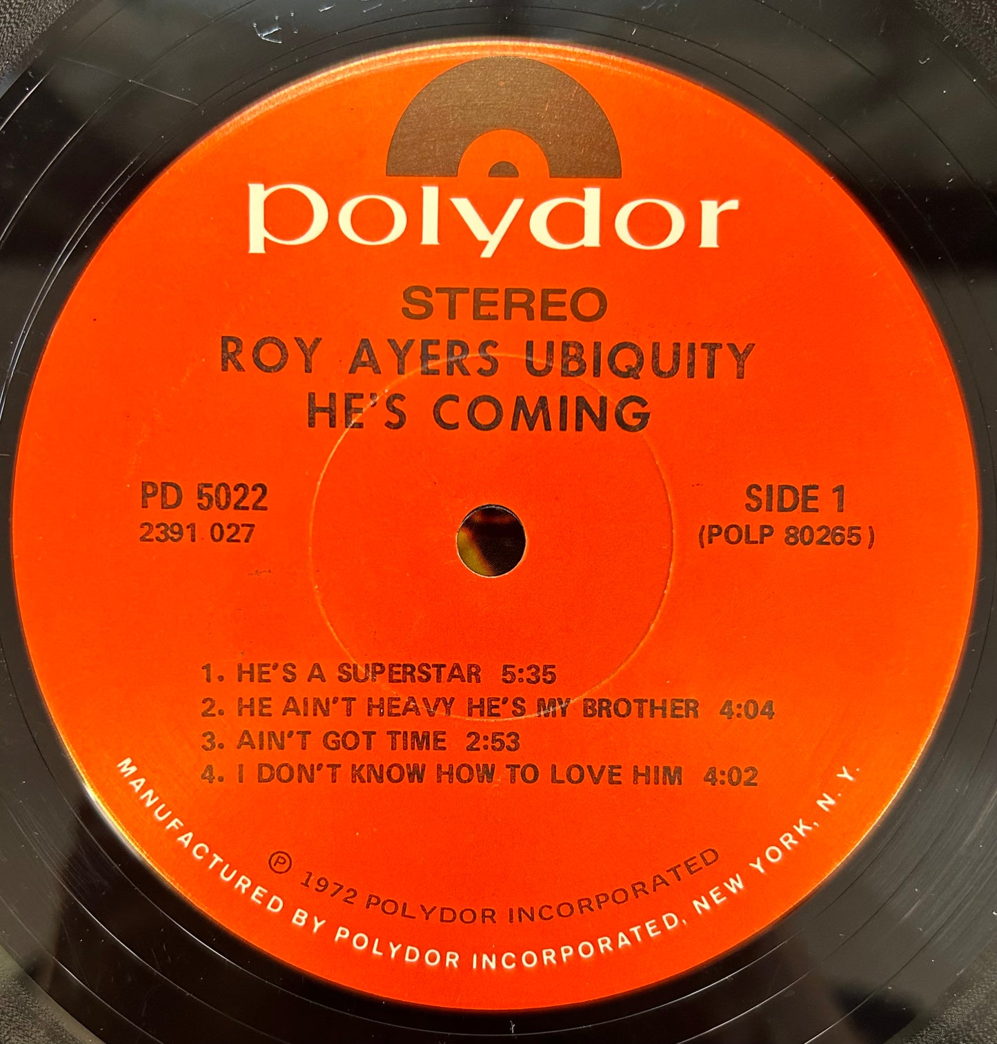 Roy Ayers - He's Coming 1st Press 1972 Polydor (Read Description)