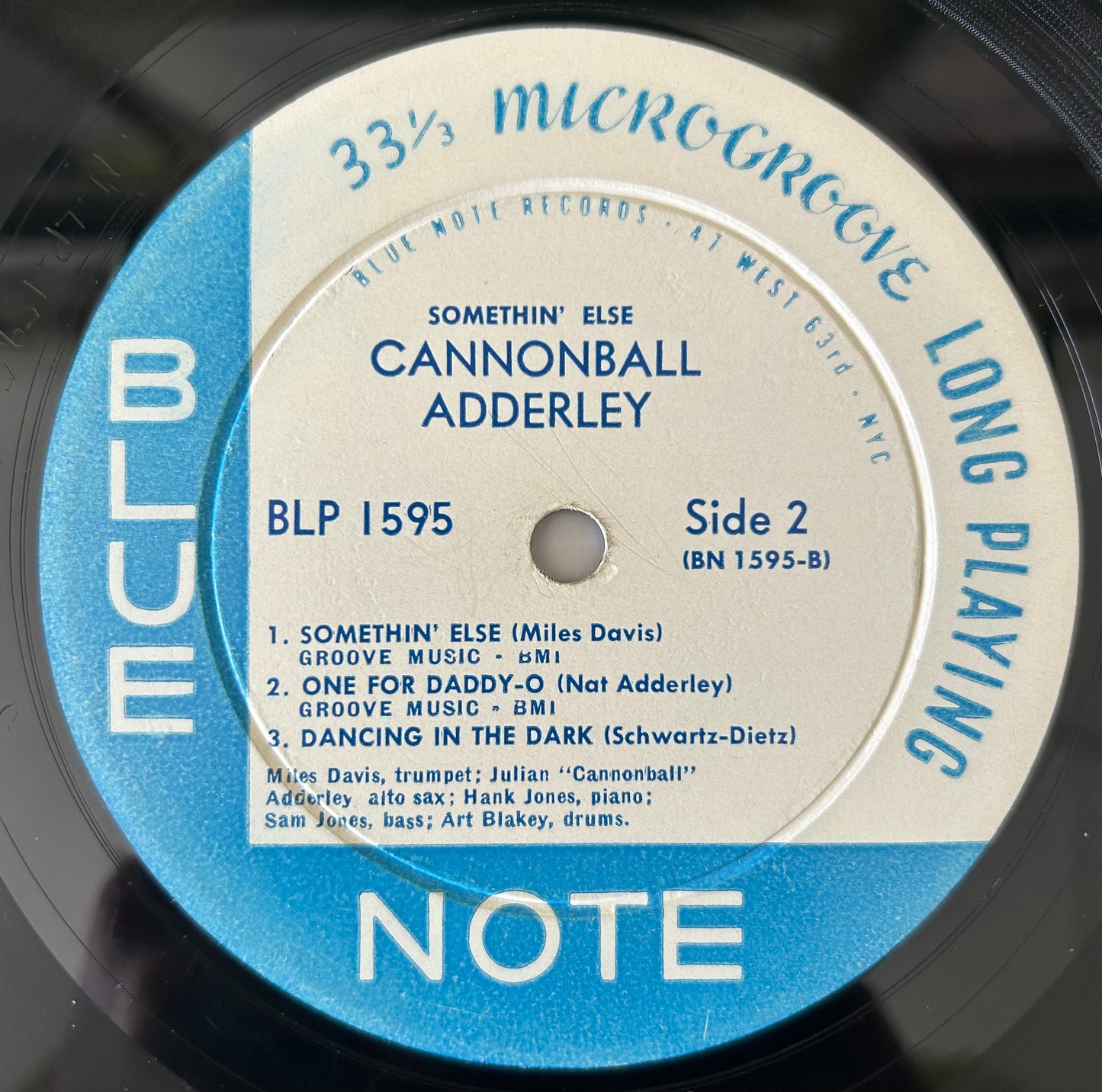 Cannonball Adderley - Somethin' Else 1st Mono Press 1958 Blue Note