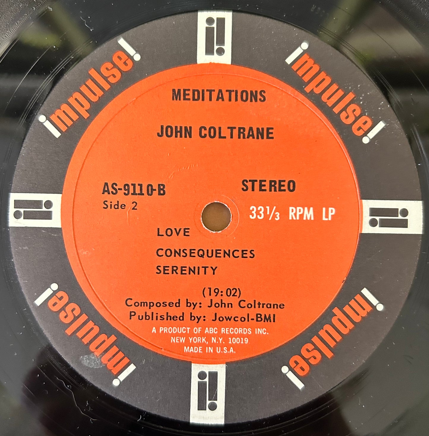 John Coltrane - Meditations 1st Stereo Press 1966 Impulse!