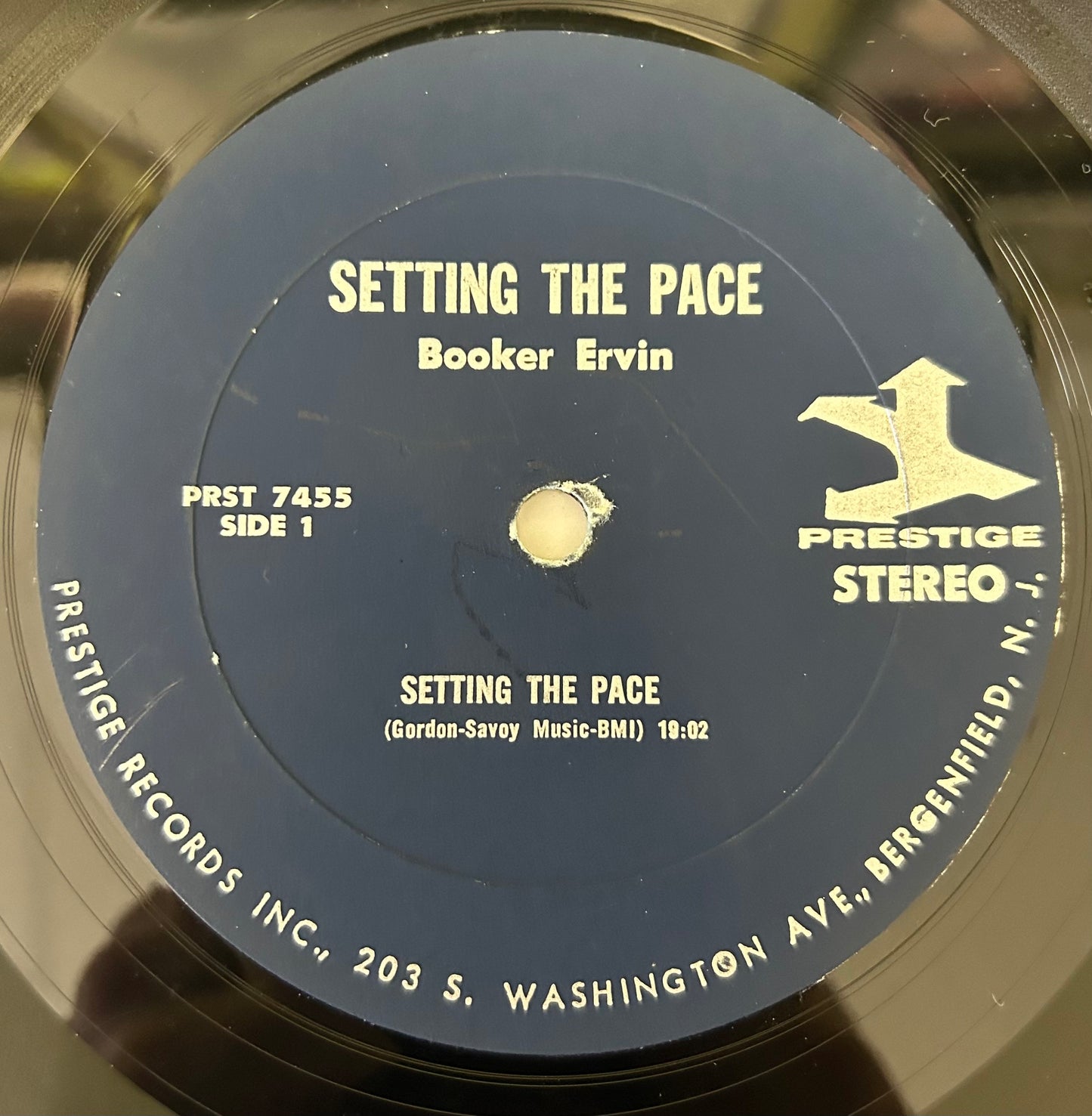 Booker Ervin + Dexter Gordon - Setting The Pace 1st Press 1966 Prestige Blue Trident