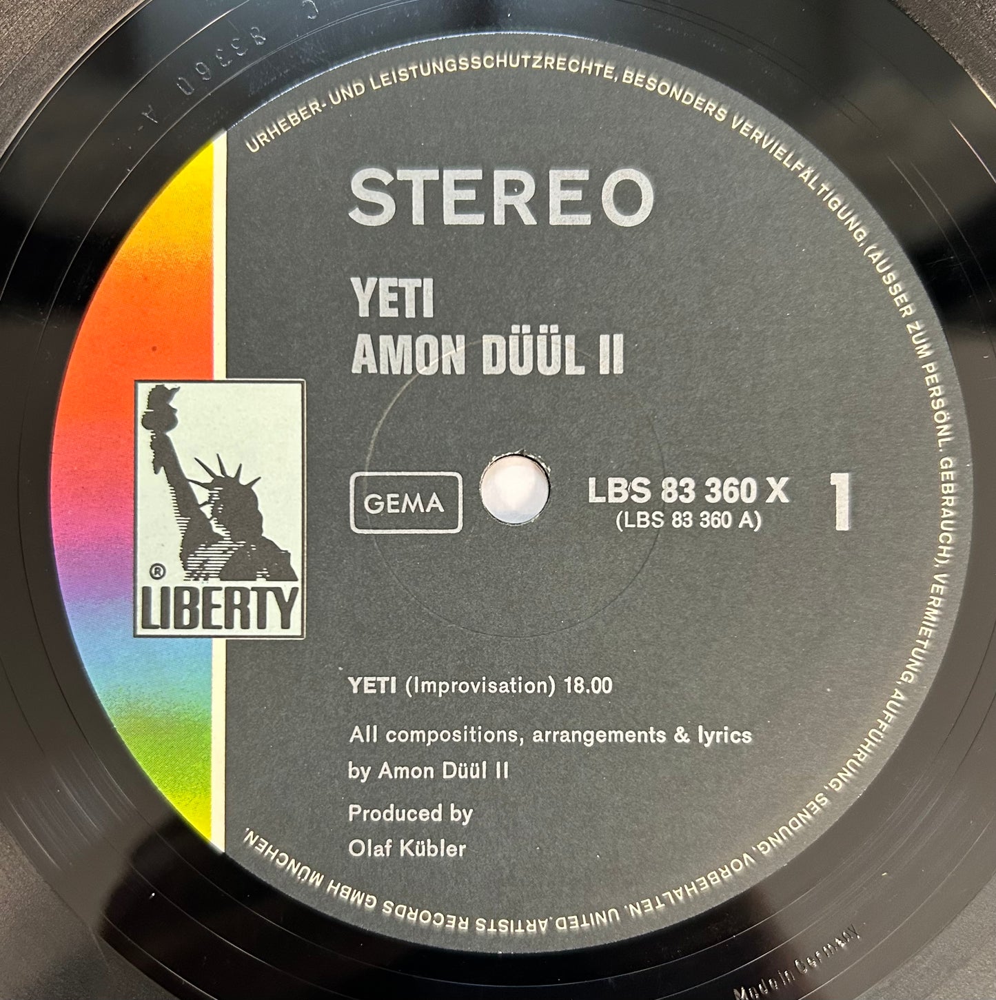 Amon Duul II - Yeti 1st Press Germany 1970 2lp Liberty Heavy Krautrock