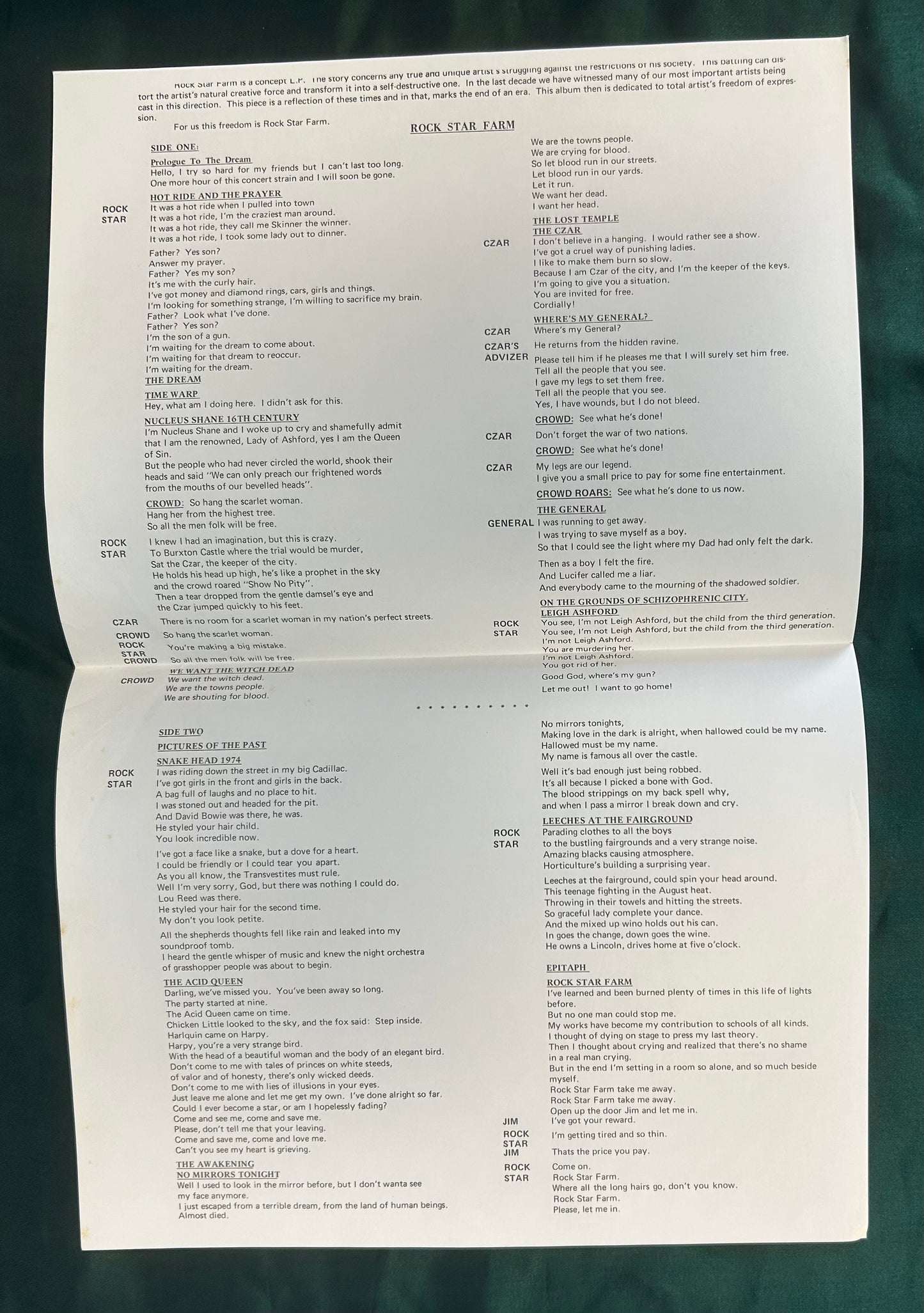 Demian - Rock Star Farm 1974 Private Press Prog Rock Texas Starburst