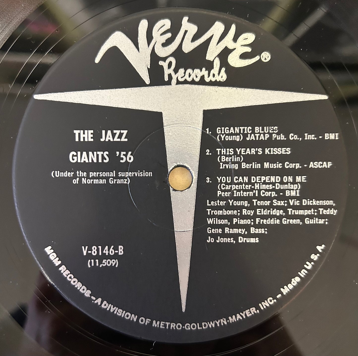 The Jazz Giants ‘56 1960 Press Verve Mono