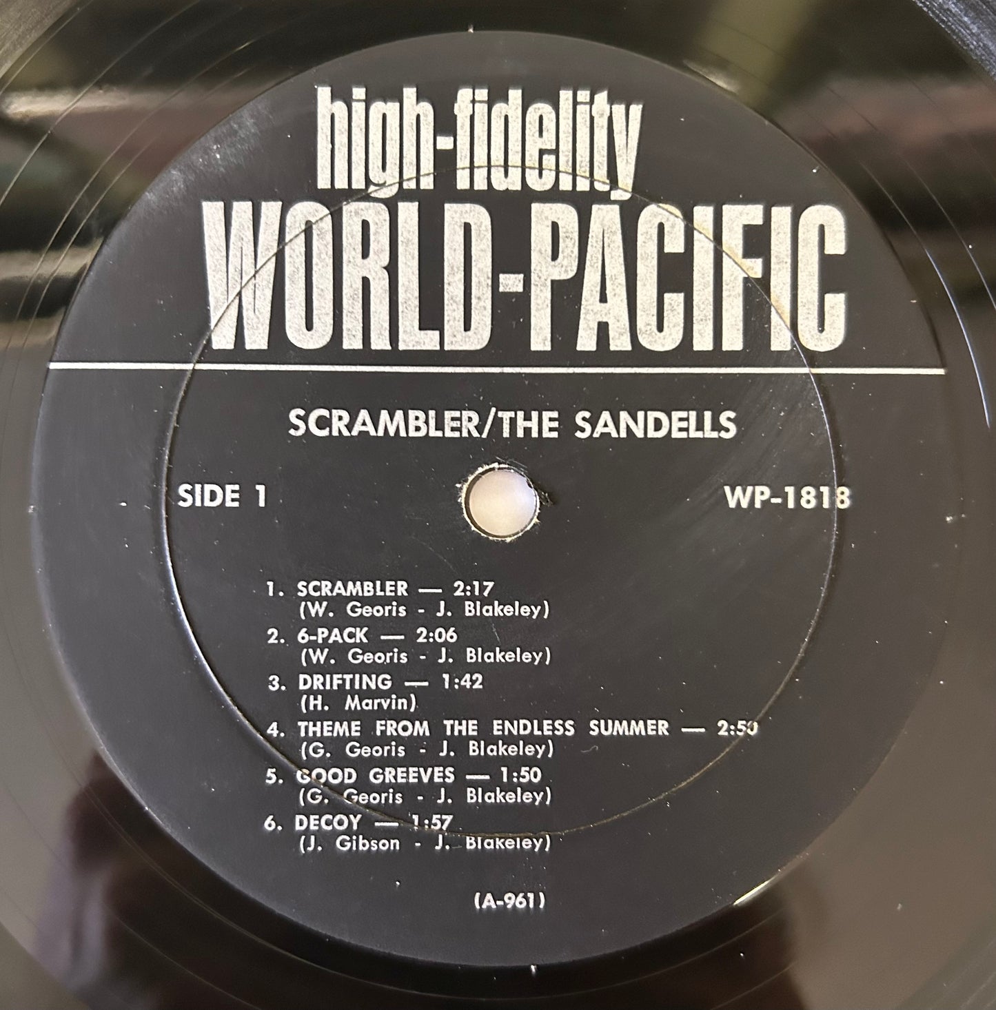 The Sandells - Scrambler! 1st Press 1964 World Pacific Original Endless Summer Soundtrack
