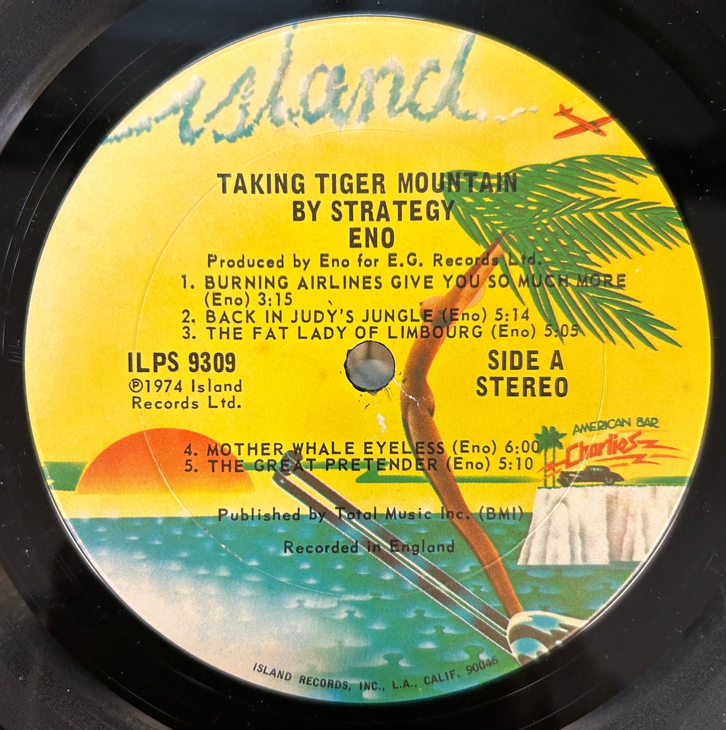 Brian Eno - Taking Tiger Mountain By Strategy 1st Press US 1974 Island