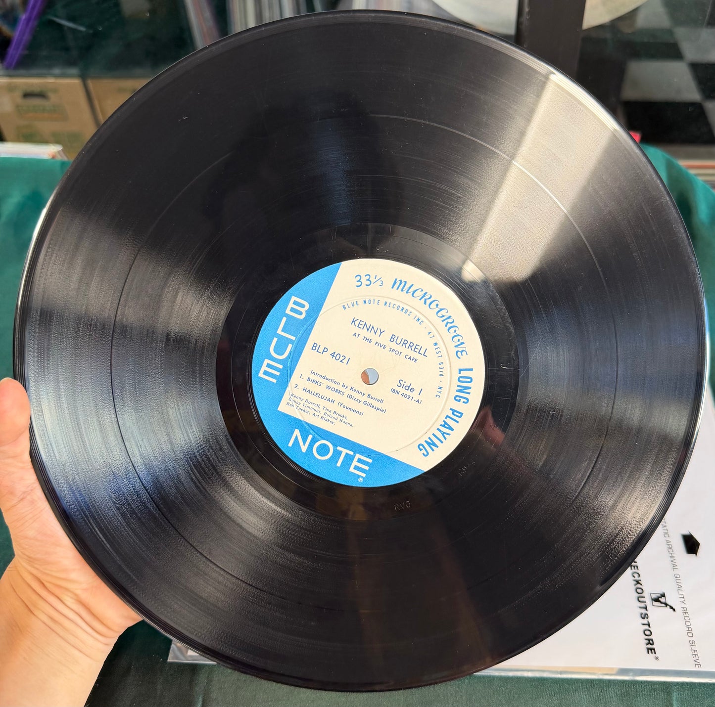 Kenny Burrell With Art Blakey - On View At The Five Spot 1st Mono Press 1960 Blue Note 4021 47 West 63rd