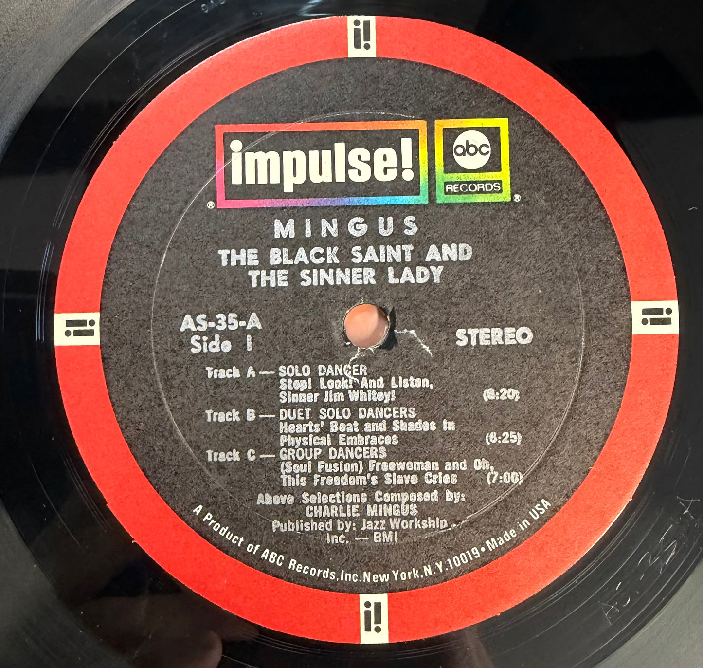 Charles Mingus - The Black Saint And The Sinner Lady 1969 Press Impulse RVG