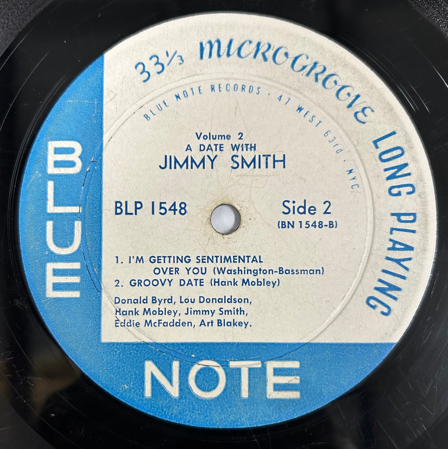 Jimmy Smith - A Date With Jimmy Smith, Vol. 2 Blue Note 1st Press 1957 New York 23