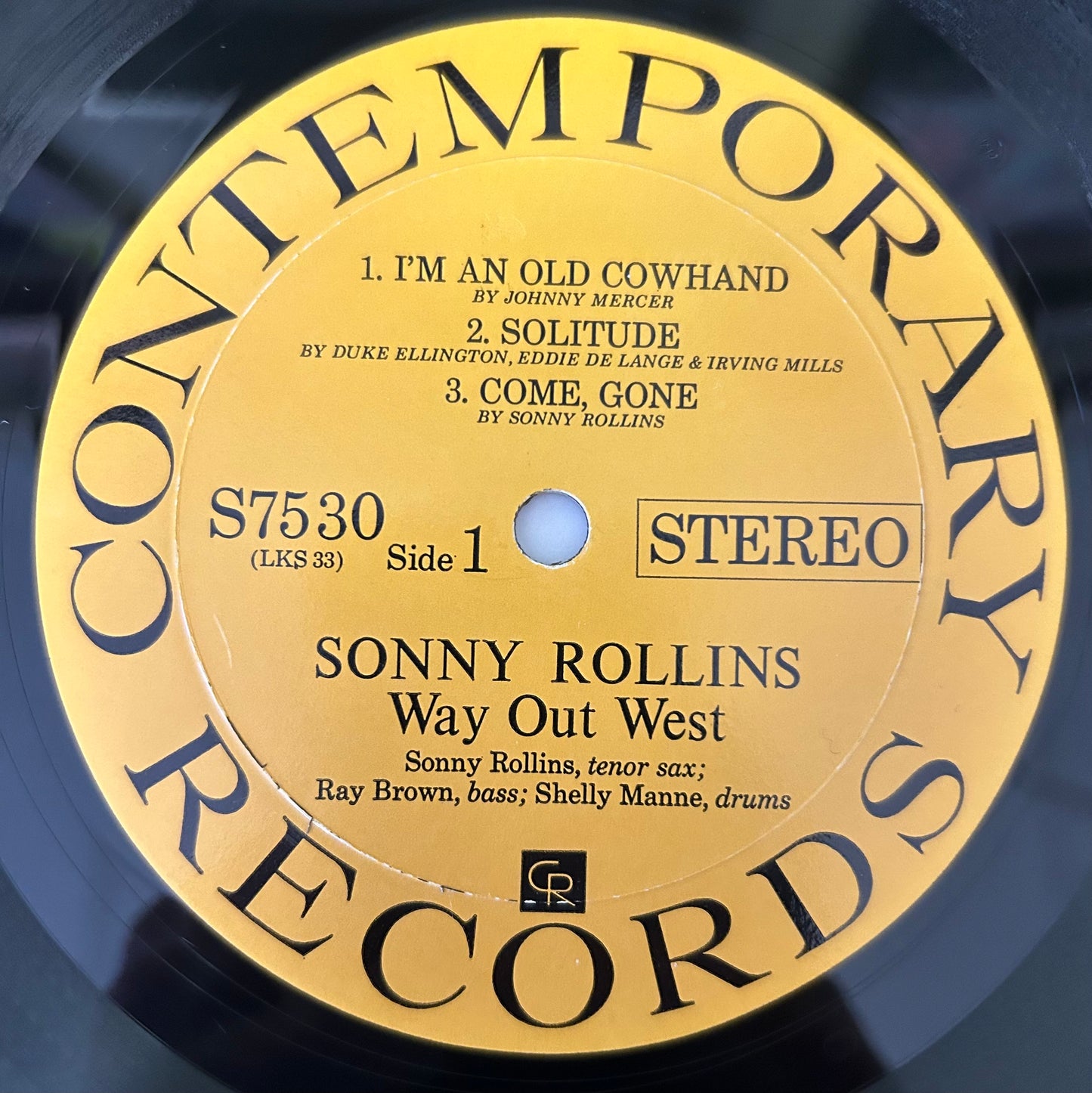 Sonny Rollins - Way Out West 1973 Repress Contemporary