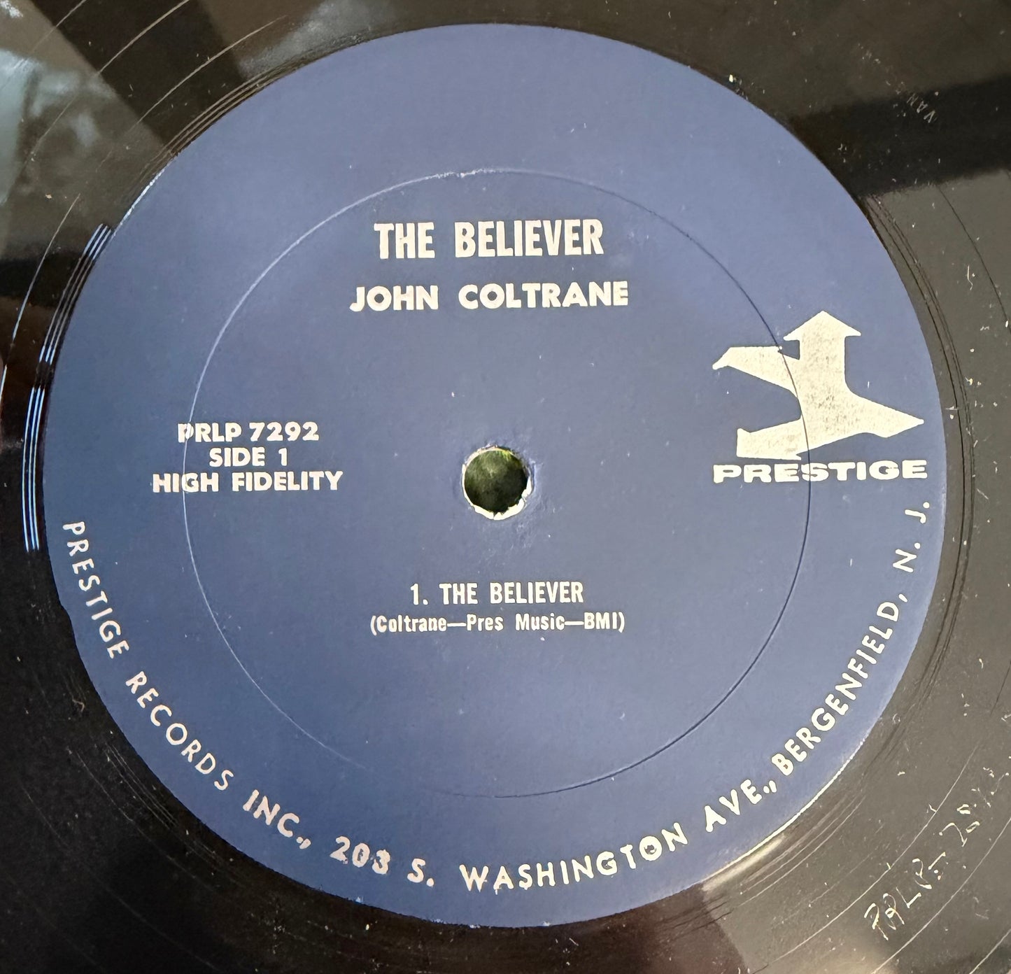 John Coltrane - The Believer 2nd Press 1964 Prestige Blue Trident RVG