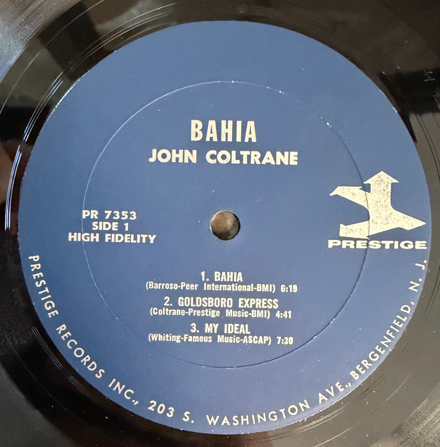 John Coltrane - Bahia 1st Press 1965 Mono Prestige Trident