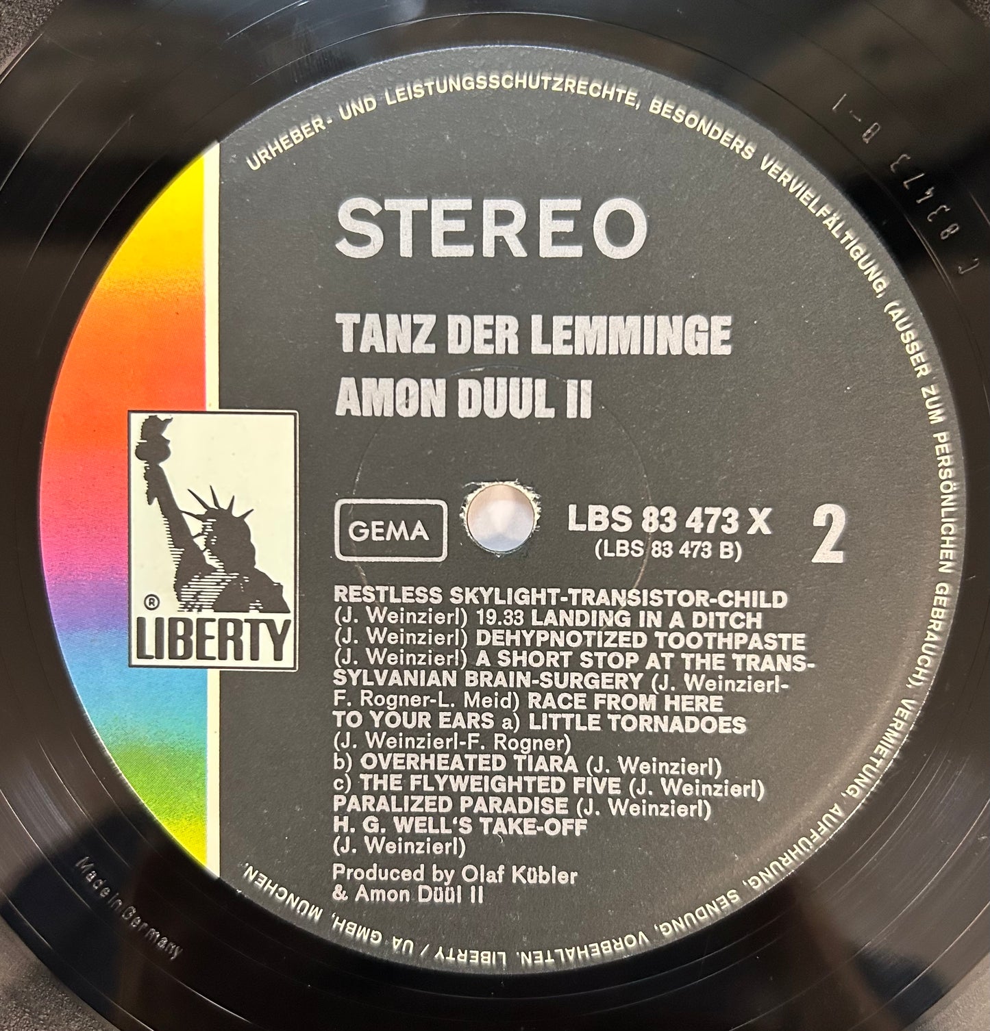 Anon Duul II - Tanz Der Lemminge 1st Press Germany 1971 Liberty Krautrock