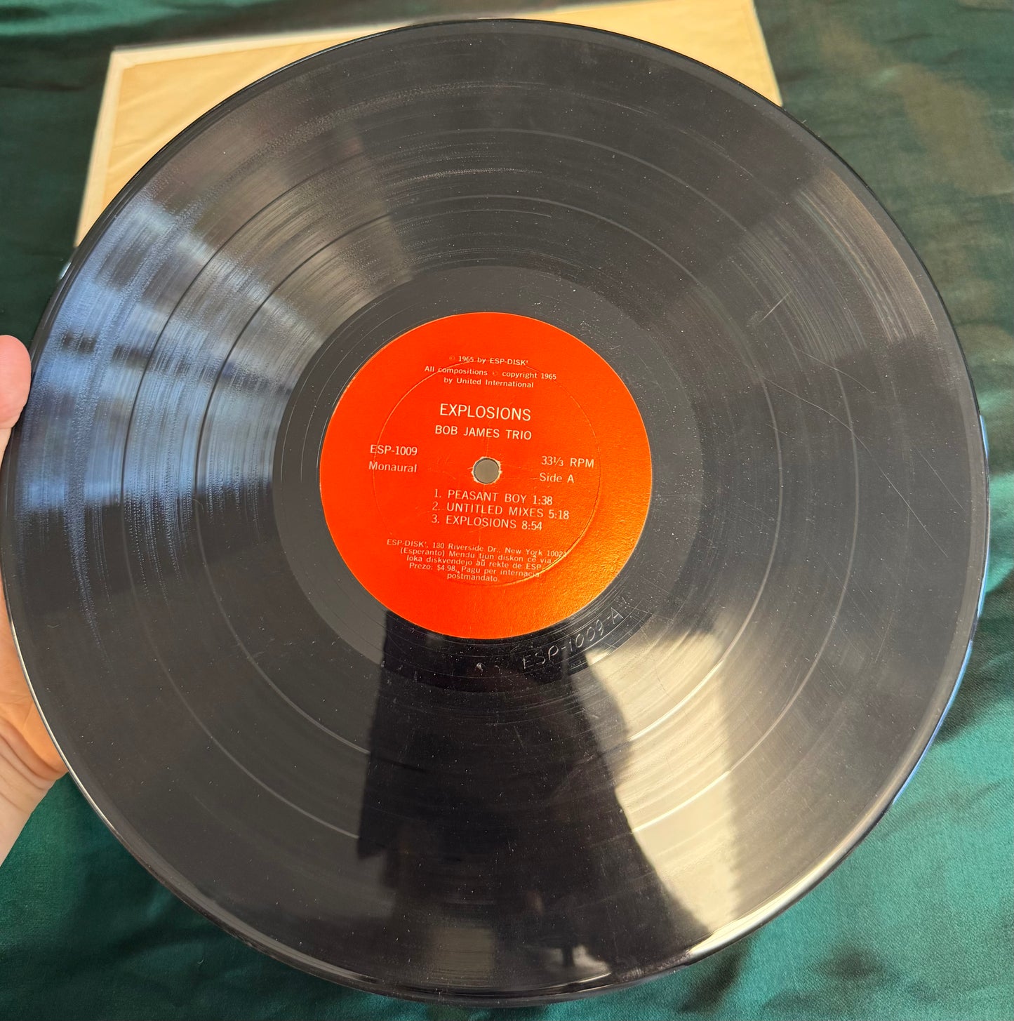 Bob James Trio - Explosions 1st Mono Press 1965 ESP-Disk