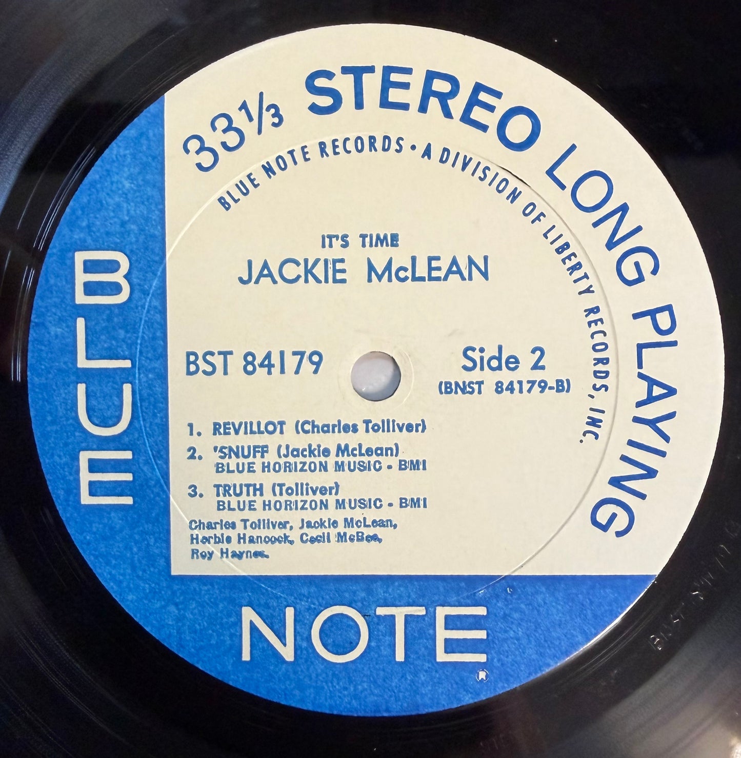 Jackie McLean - It's Time! 2nd Press 1966/1967 Liberty Stereo Van Gelder Blue Note