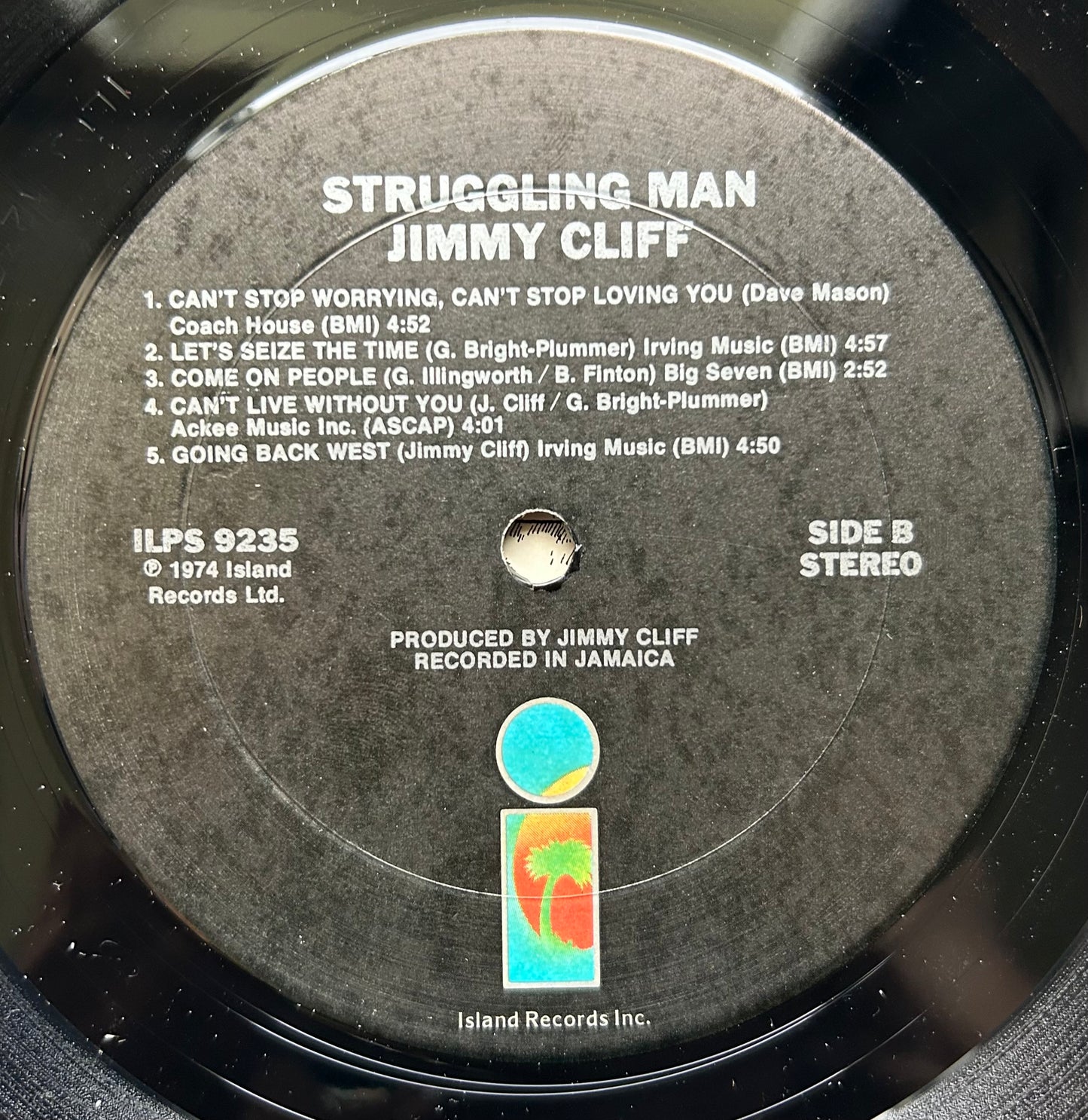 Jimmy Cliff - Struggling Man 2nd Press 1975 Island Roots Reggae