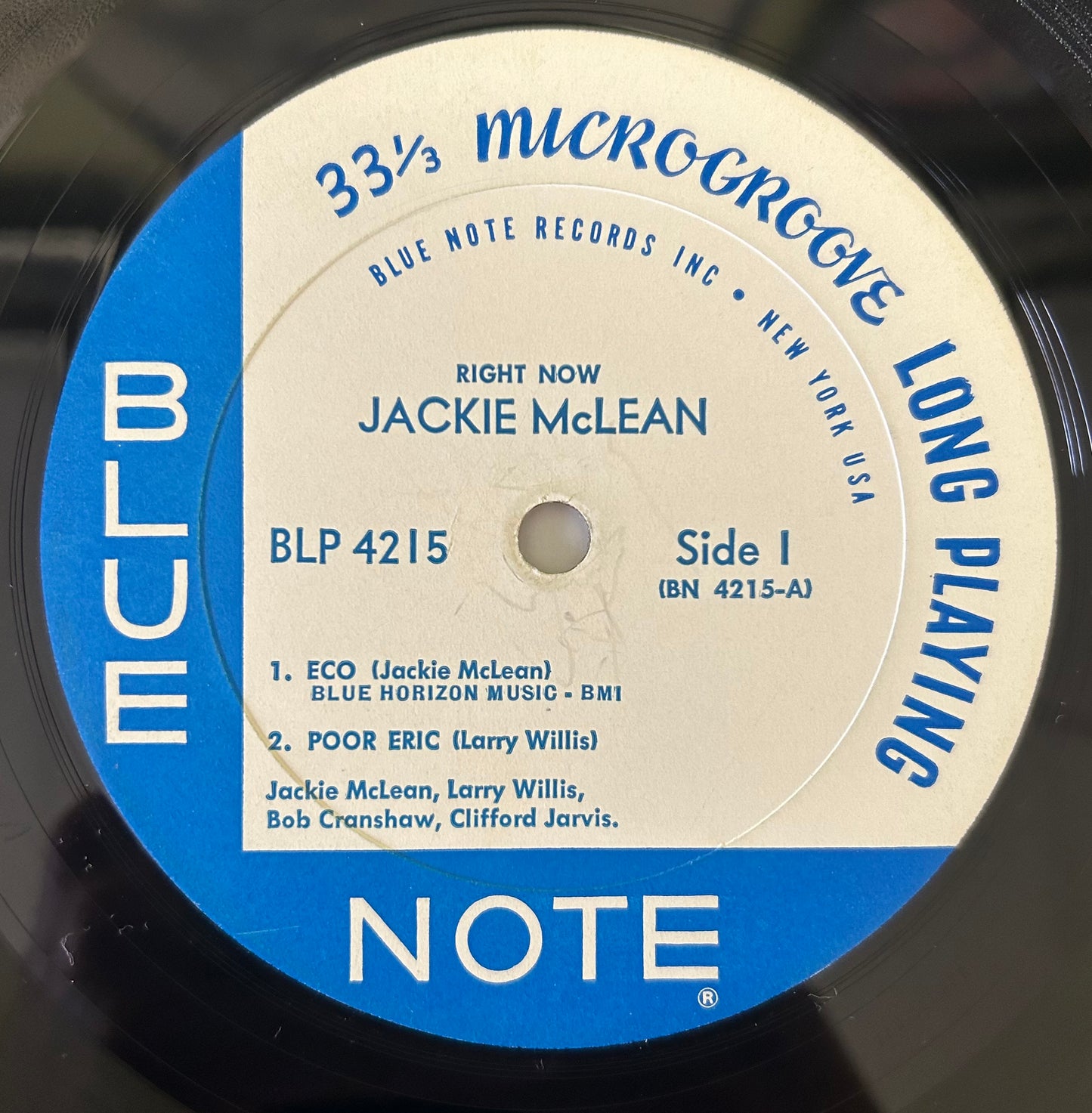 Jackie McLean - Right Now! 1st mono Press 1966 Blue Note