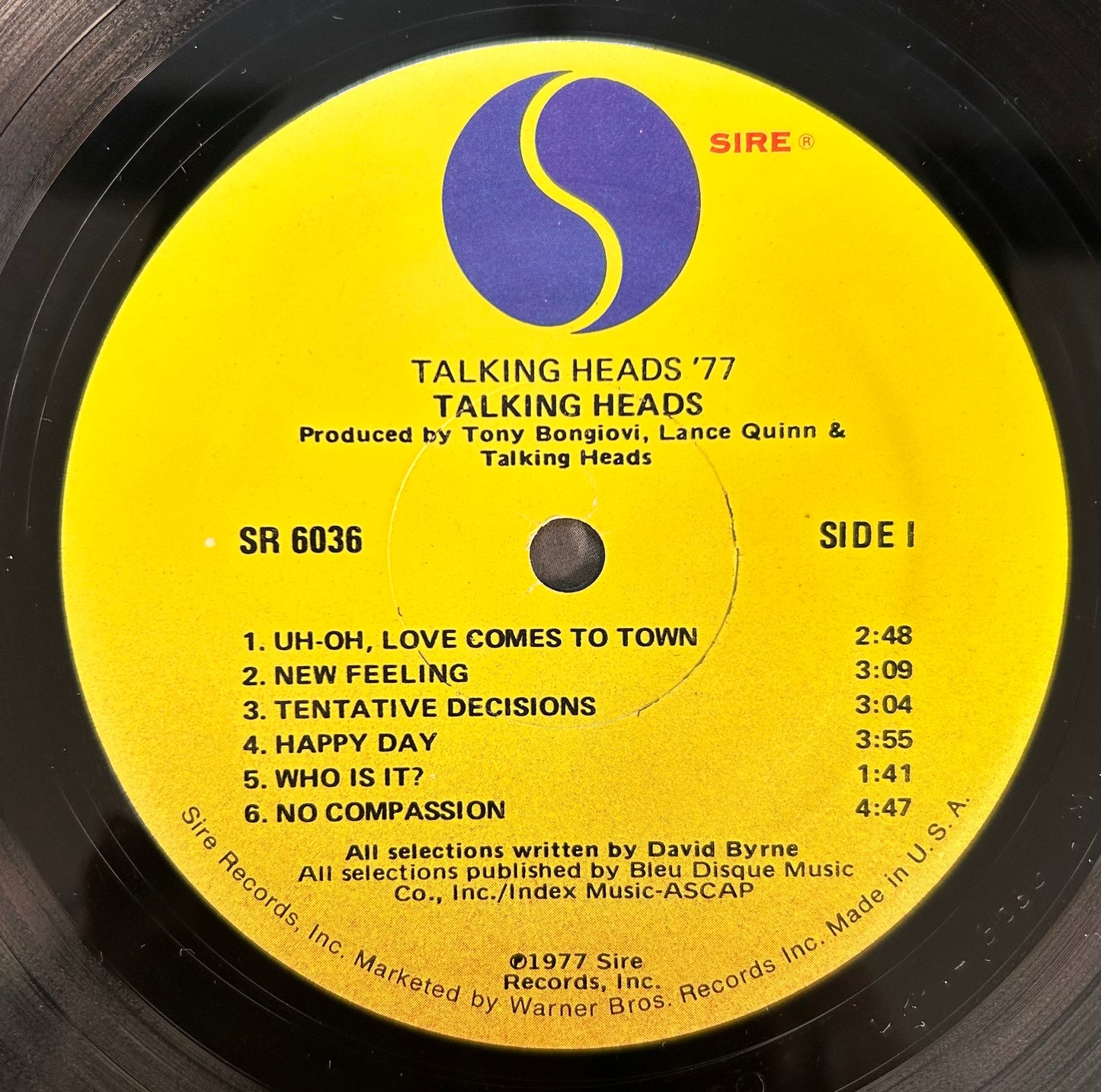 Talking Heads - Talking Heads: 77 1st press 1977 Sire
