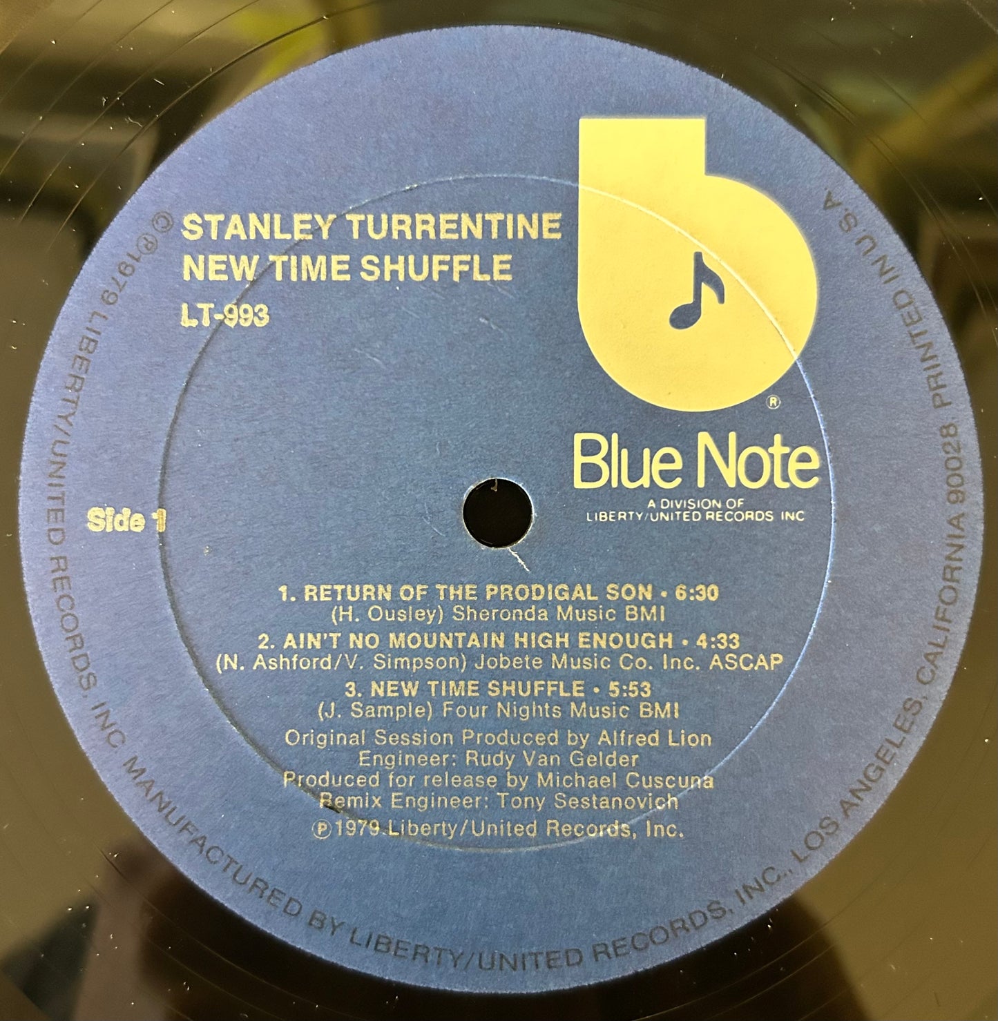 Stanley Turrentine - New Time Shuffle 1st Press 1979 Blue Note Classic