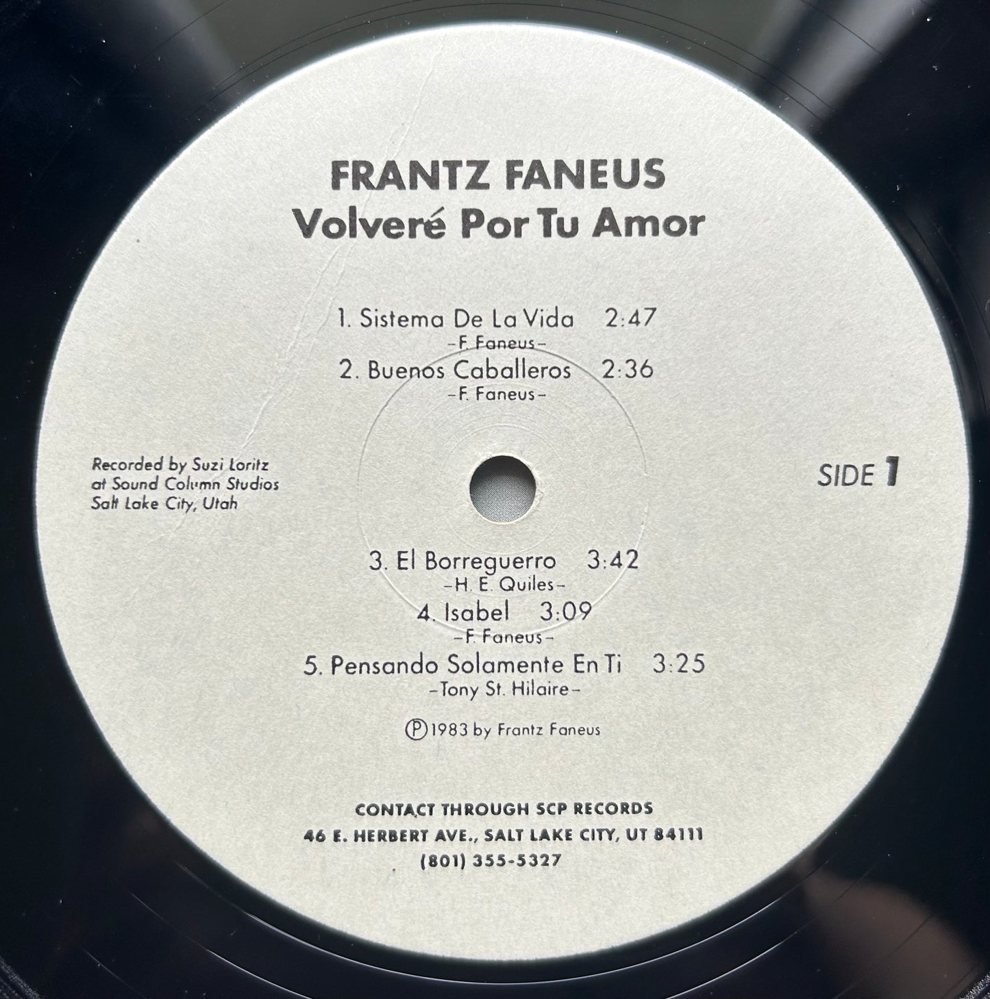 Frantz Faneus y Su Combo - Volveré Por Tu Amor 1st Press 1983 Obscure Salsa