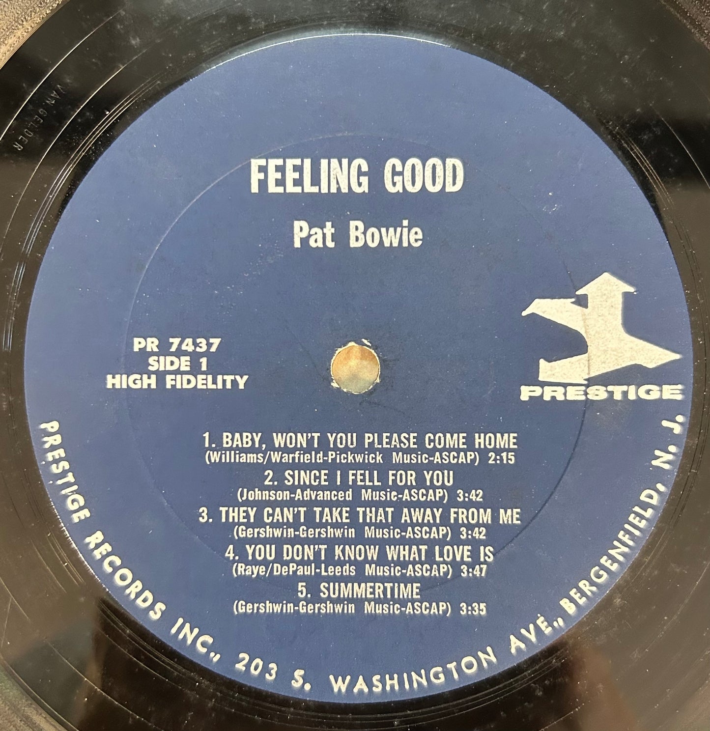Pat Bowie / charles McPherson - Feelin' Good! 1st Press 1965 Prestige Vocal Jazz Mono