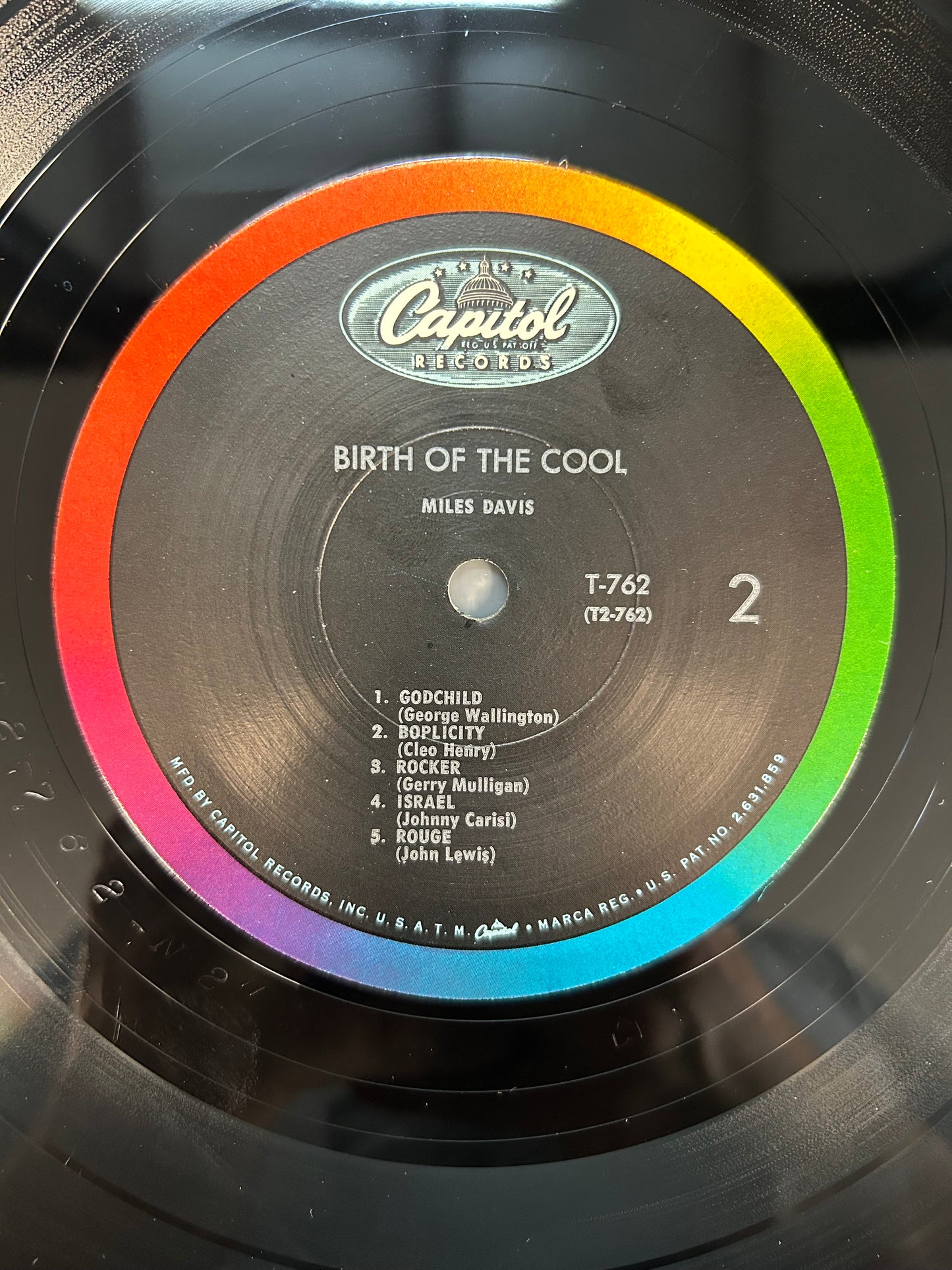Miles Davis - Birth Of The Cool 1961 Mono Press Capitol Rainbow Rim