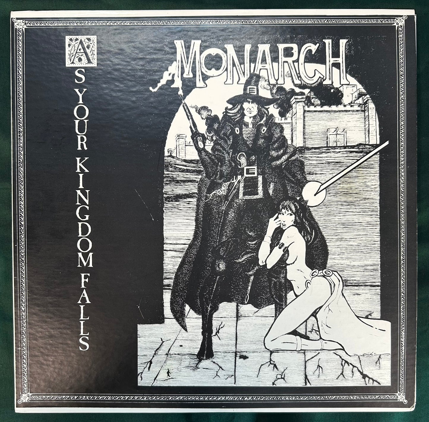 Monarch - As Your Kingdom Falls 1984 Private Press Georgia Hard Rock Very Rare!