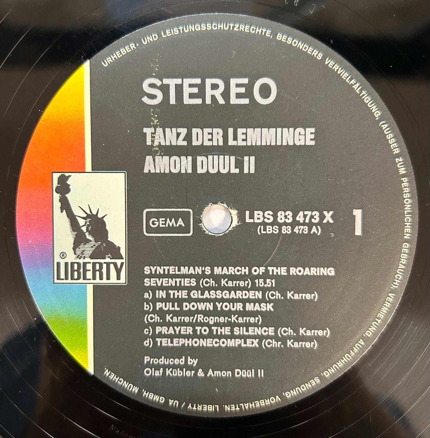 Anon Duul II - Tanz Der Lemminge 1st Press Germany 1971 Liberty Krautrock