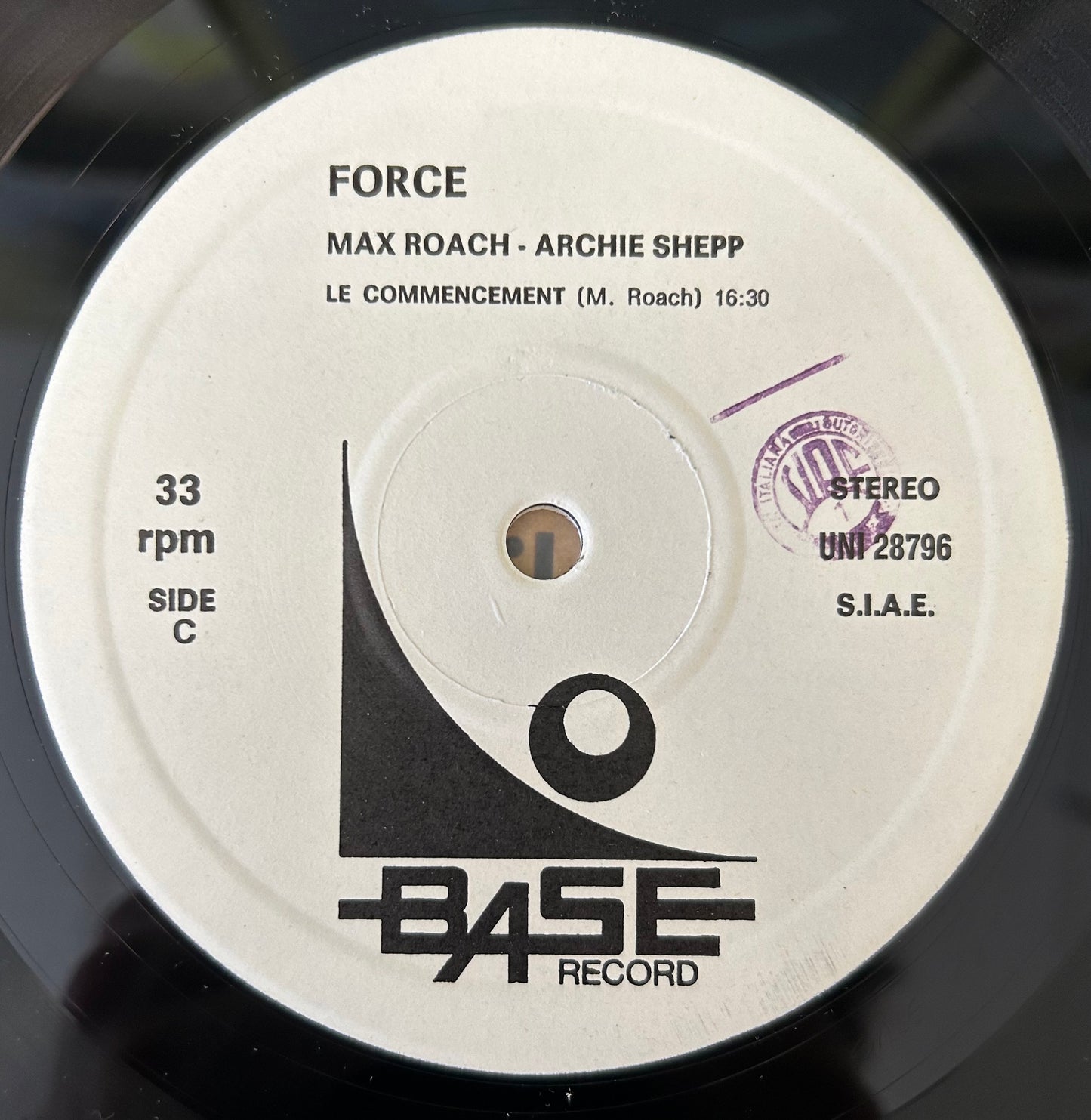 Max Roach / Archie Shepp - Force - Sweet Mao - Suid Afrika 76 1970's Italian Press Free Jazz