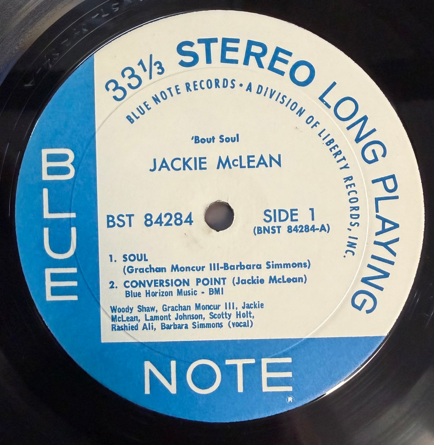 Jackie McLean - 'Bout Soul 1st Press 1968 Blue Note Liberty