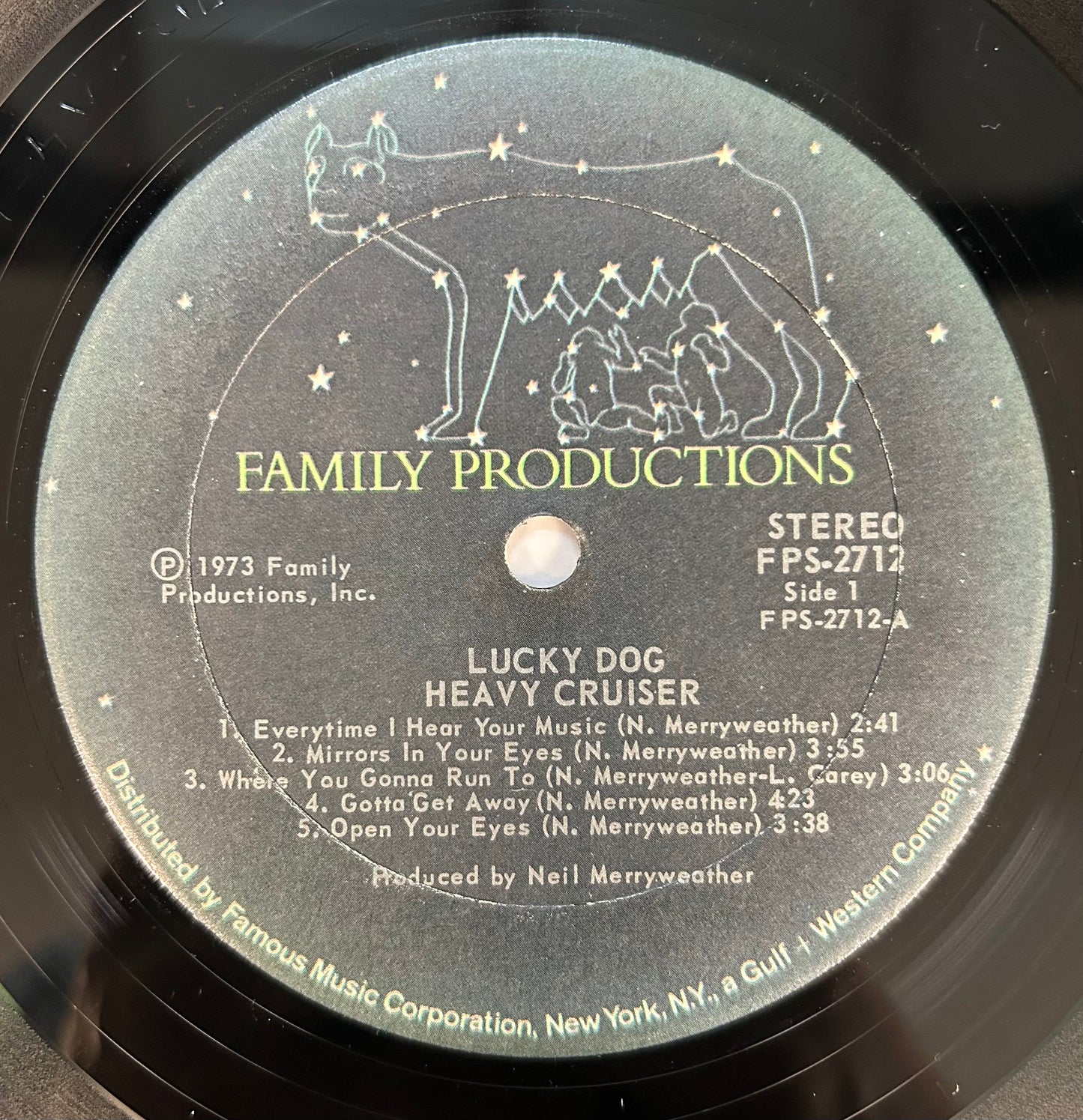 Heavy Cruiser - Lucky Dog 1st Press 1973 Family Productions Hard Rock