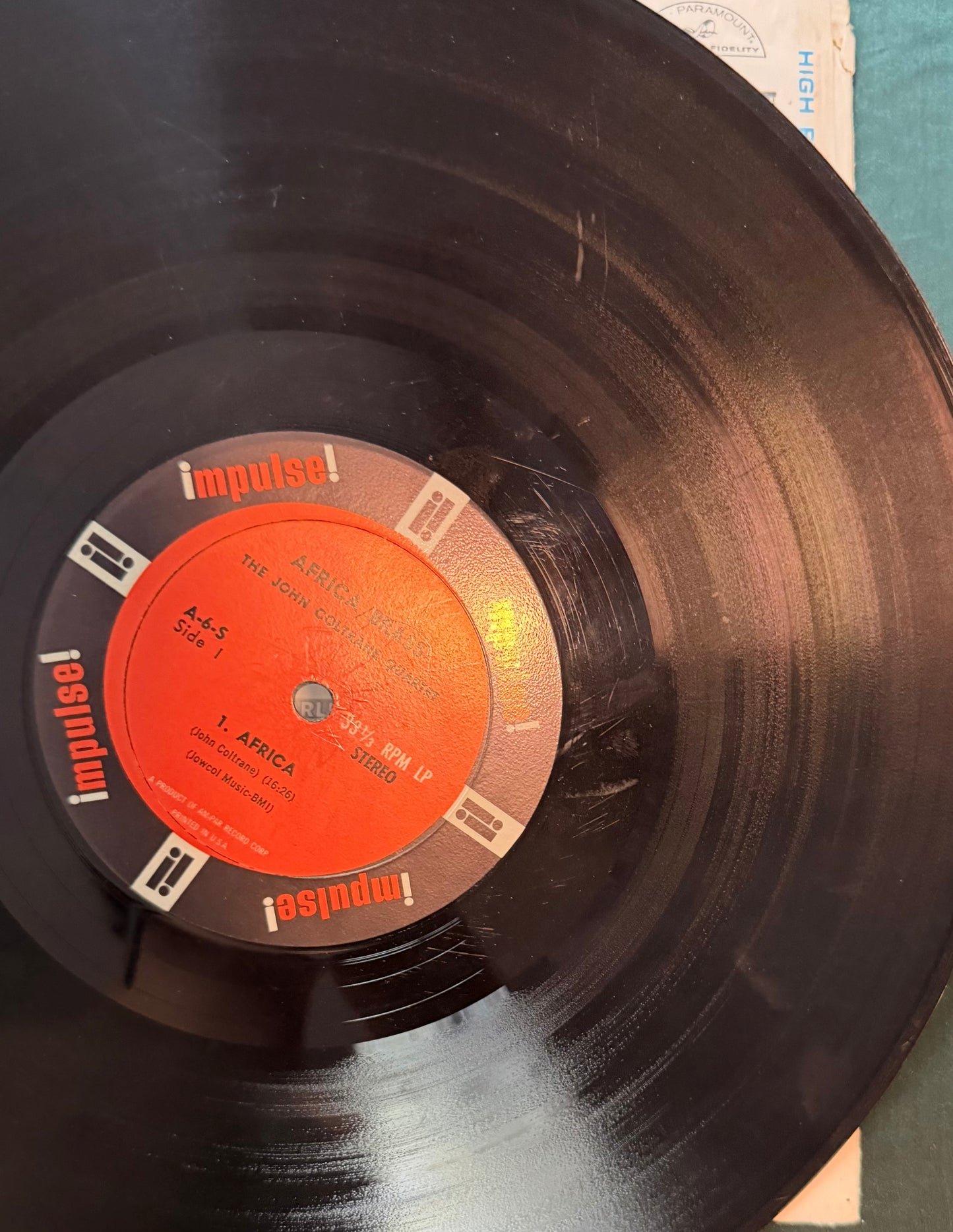 John Coltrane - Africa / Brass 1st Stereo Press 1961 Impulse RVG