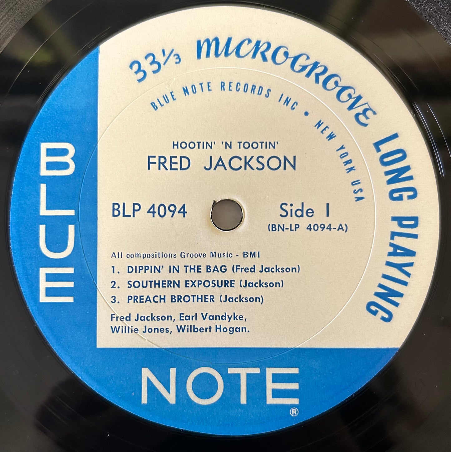 Fred Jackson - Hootin’ ‘N Tootin’ 1st Mono Press 1962 Blue Note