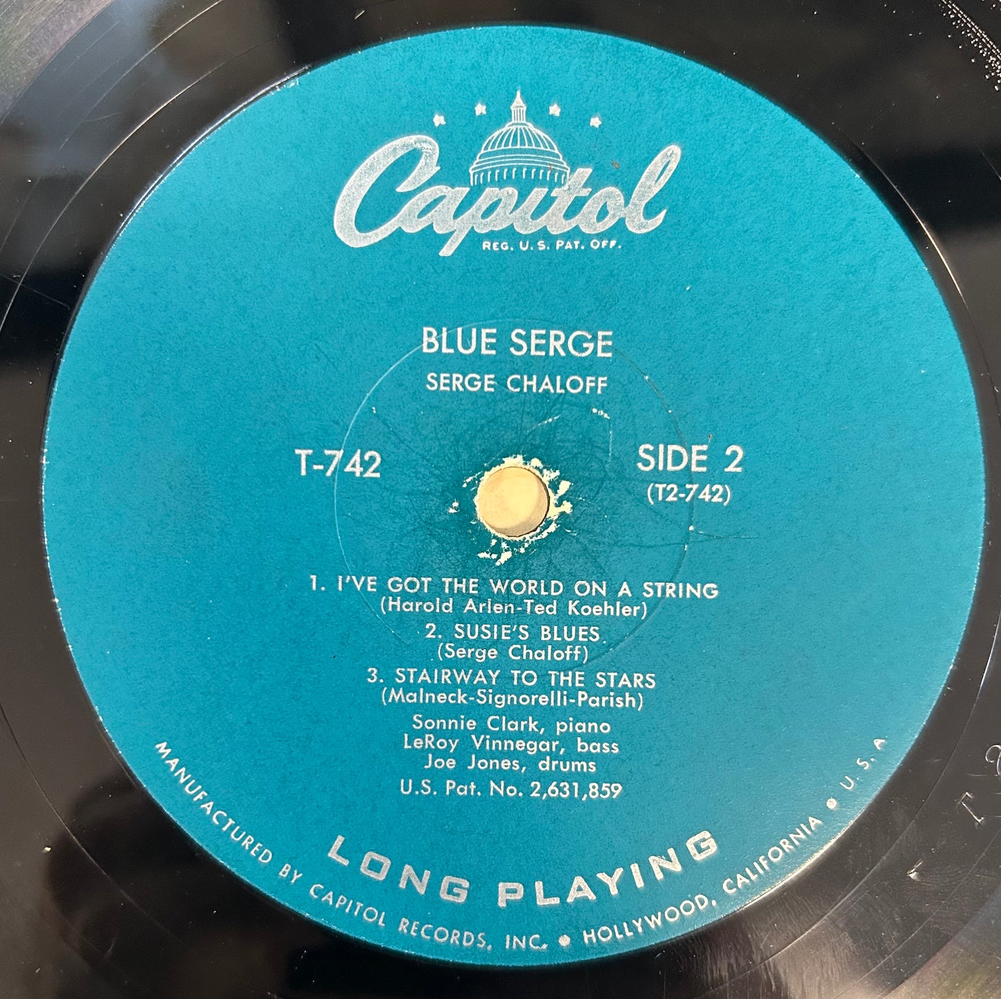 Serge Chaloff - Blue Serge 1st Press 1956 Capitol