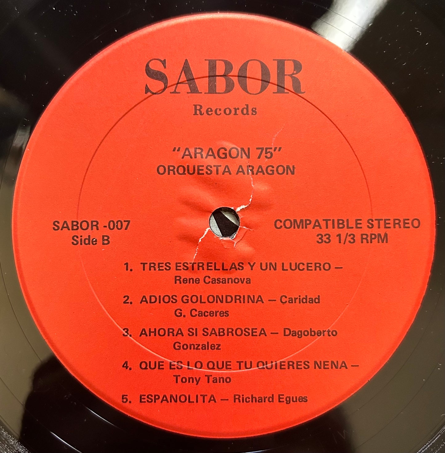 Orquesta Aragon - Aragon 75 1st US Press 1975 Sabor Records Cuban Salsa