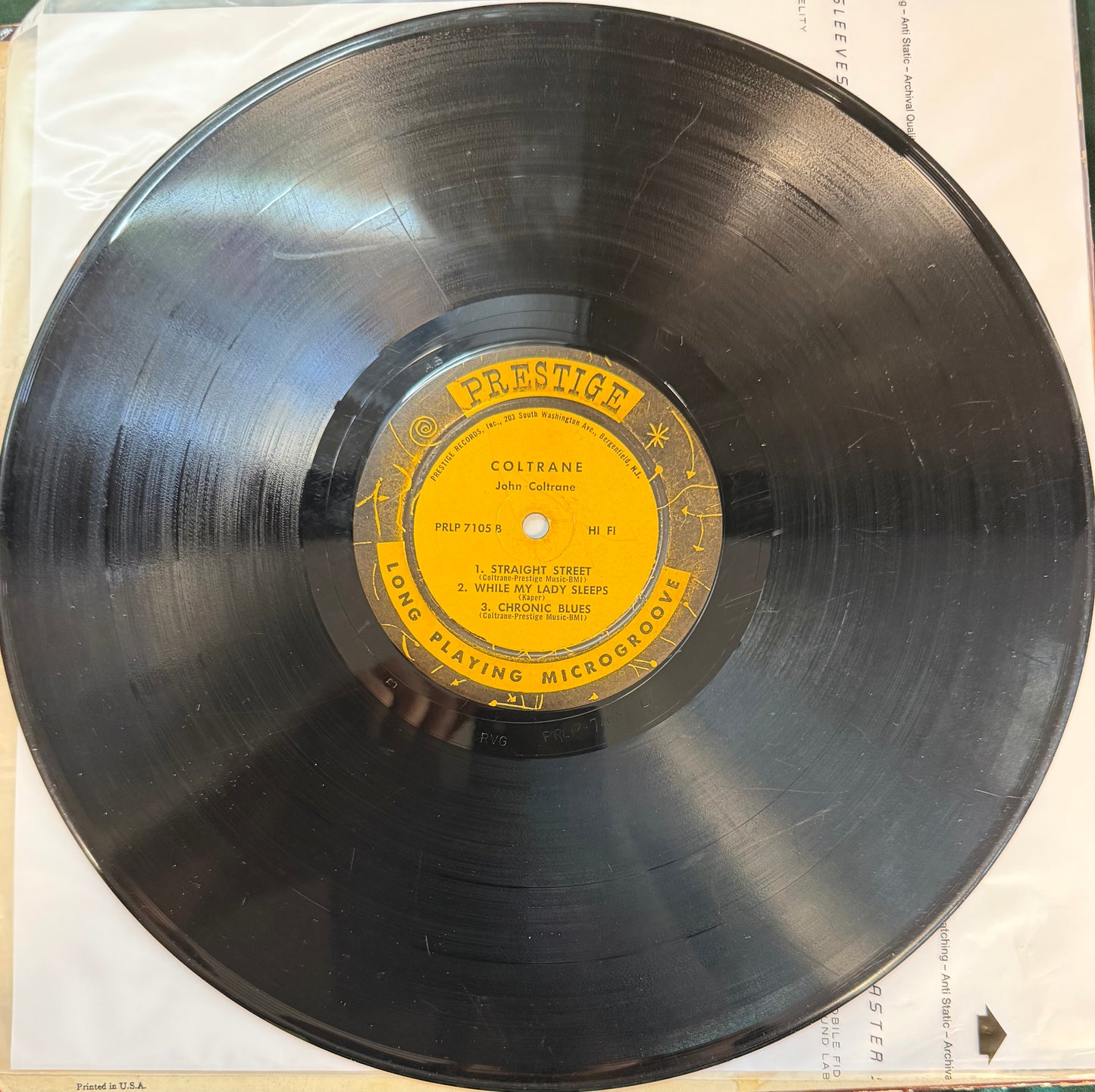 John Coltrane - Coltrane 2nd Press 1958 Prestige Alt Cover Bergenfield