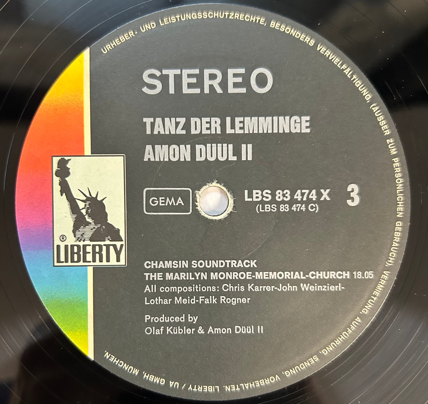 Anon Duul II - Tanz Der Lemminge 1st Press Germany 1971 Liberty Krautrock
