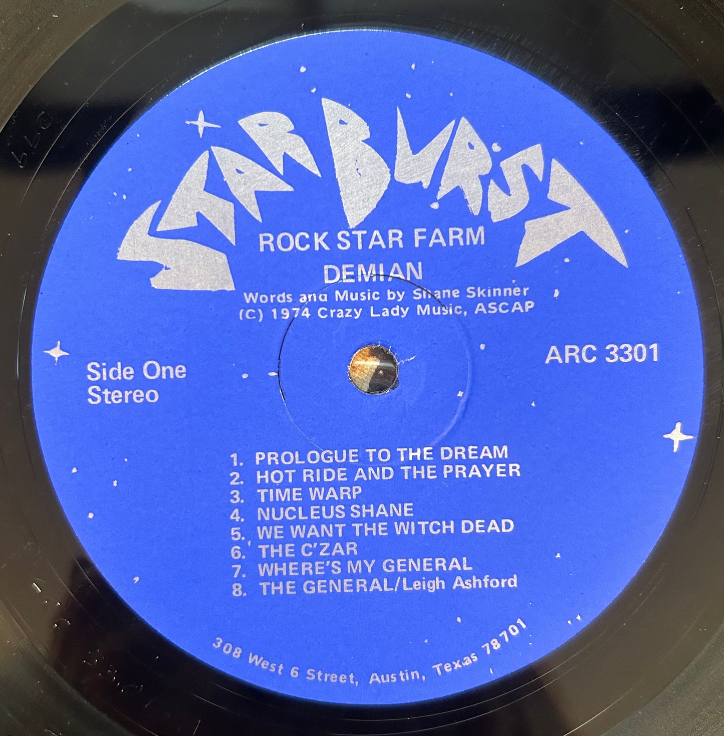 Demian - Rock Star Farm 1974 Private Press Prog Rock Texas Starburst