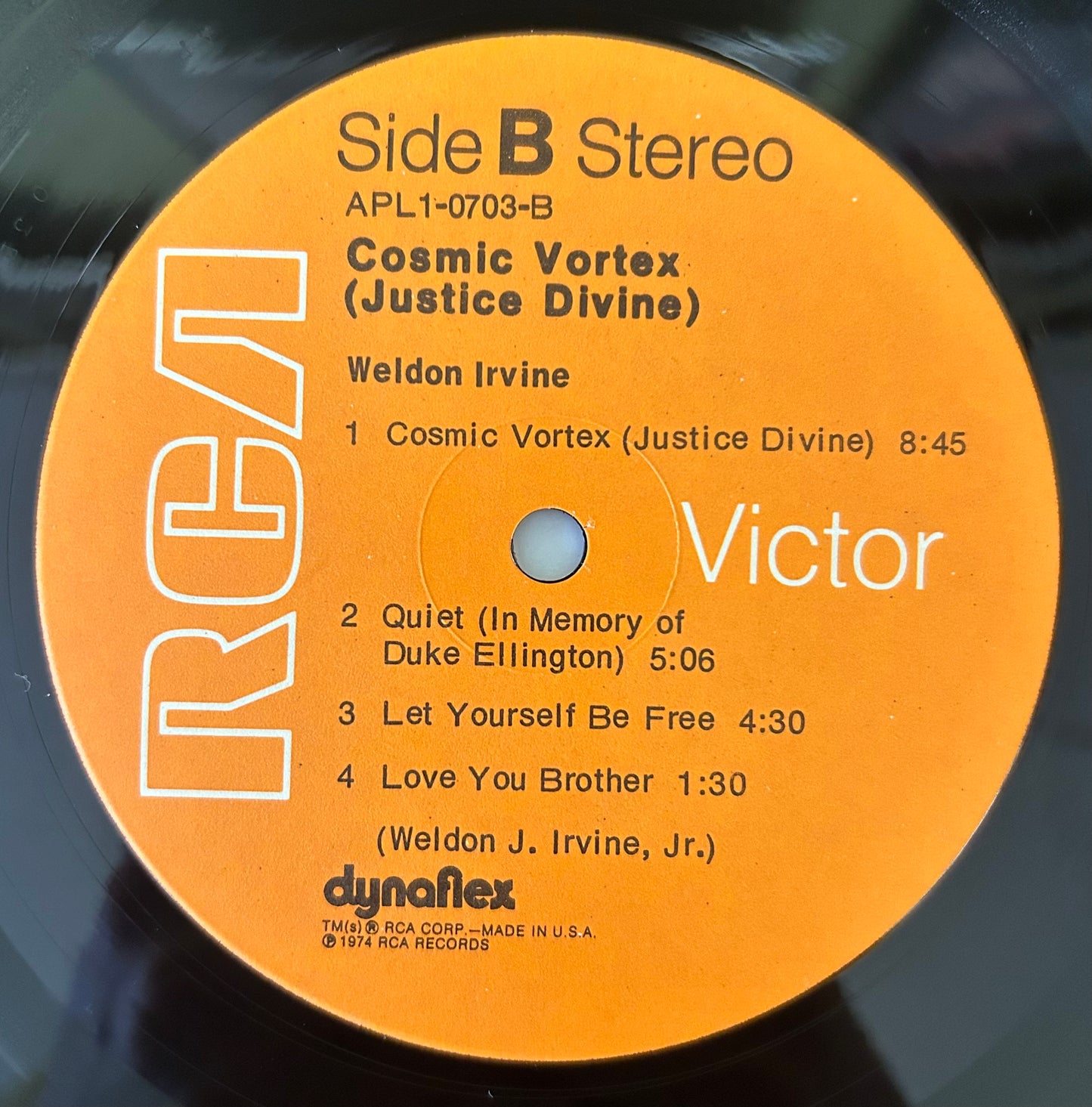 Weldon Irvine - Cosmic Vortex 1st Press 1974 RCA Jazz Funk