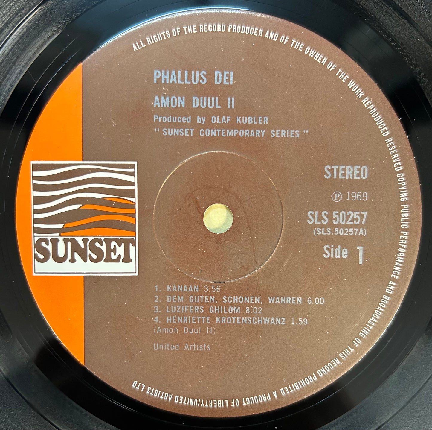 Amon Duul II - Phallus Dei 1972 UK Press Reissue Sunset