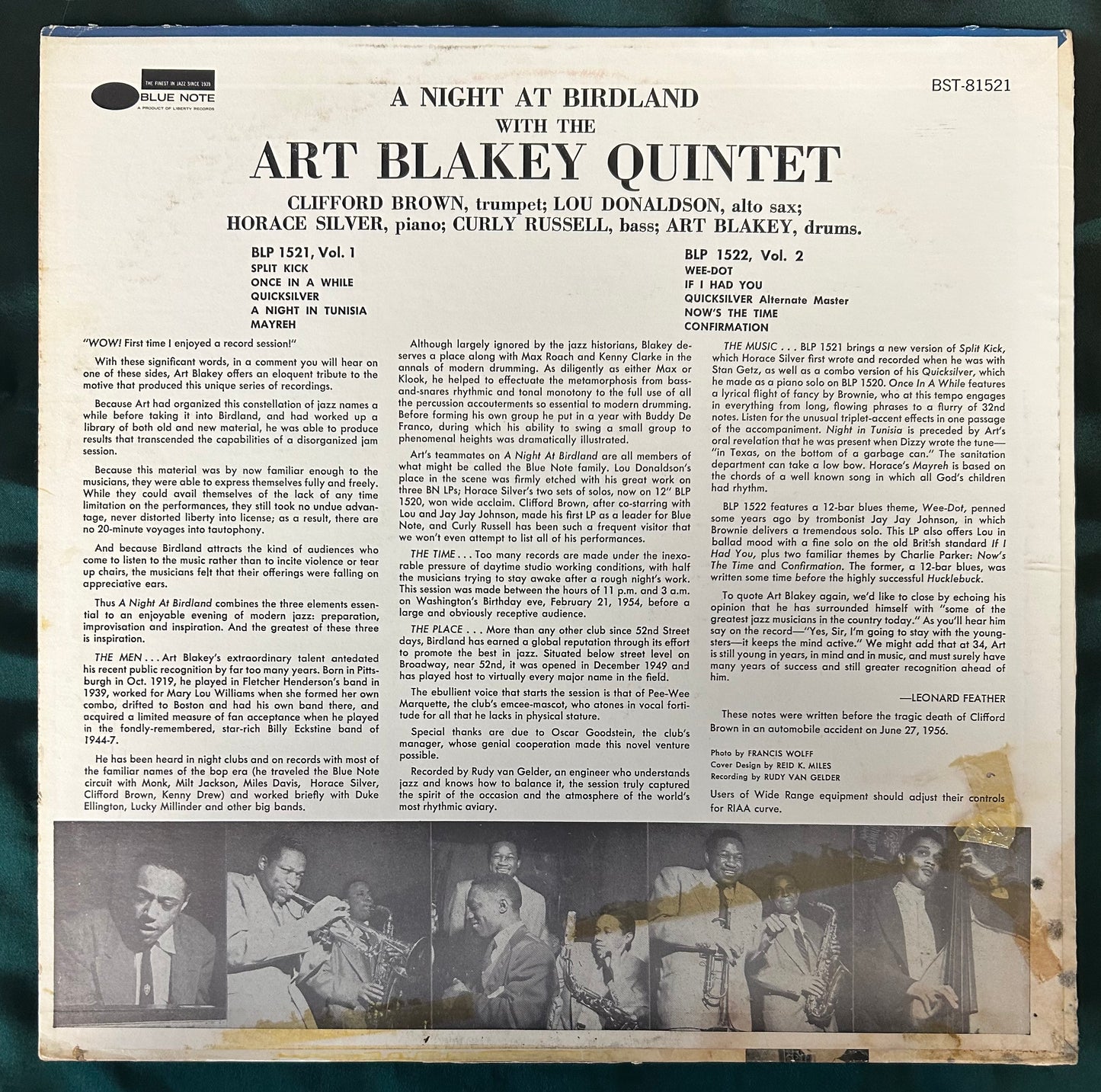 Art Blakey - A Night At Birdland 1966 Liberty Press Blue Note