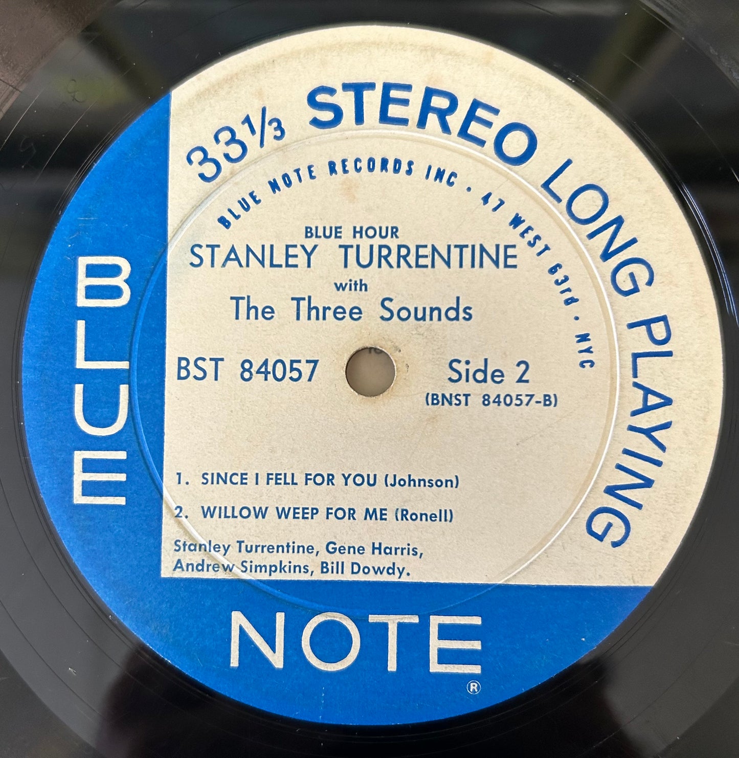 Stanley Turrentine w/ The Three Sounds - Blue Hour 1st Press 1961 Stereo Blue Note