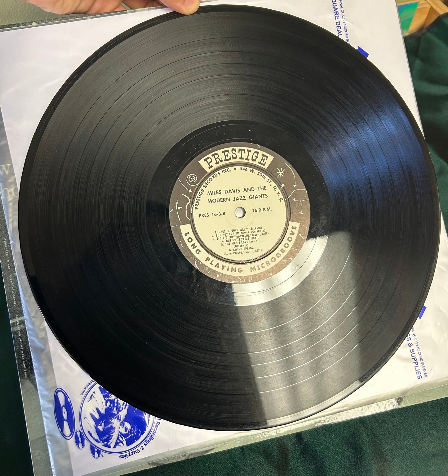 Miles Davis - Miles Davis & The Modern Jazz Giants 1st Press 1957 Prestige Rare 16 RPM