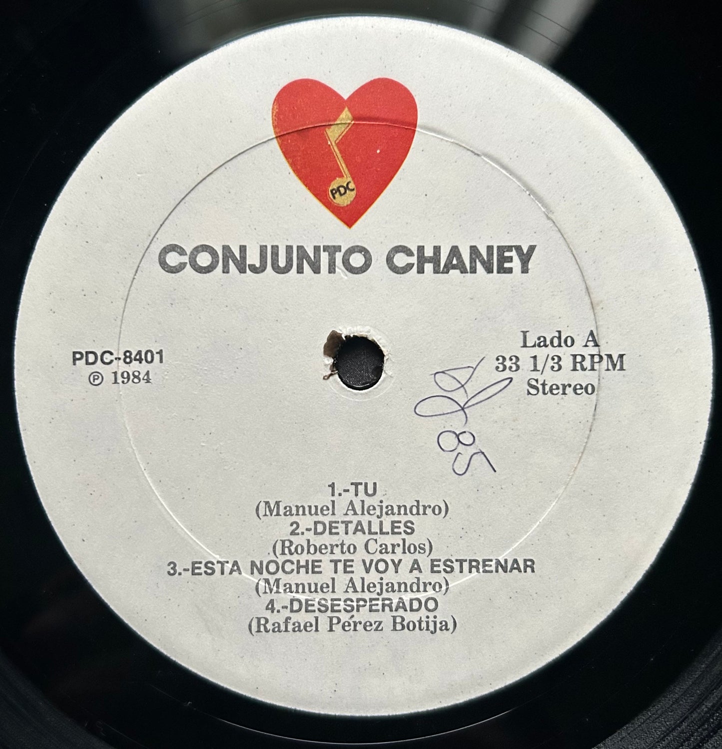 Conjunto Chaney - Chaney 1st Press Puerto Rican Salsa 1984 PDC