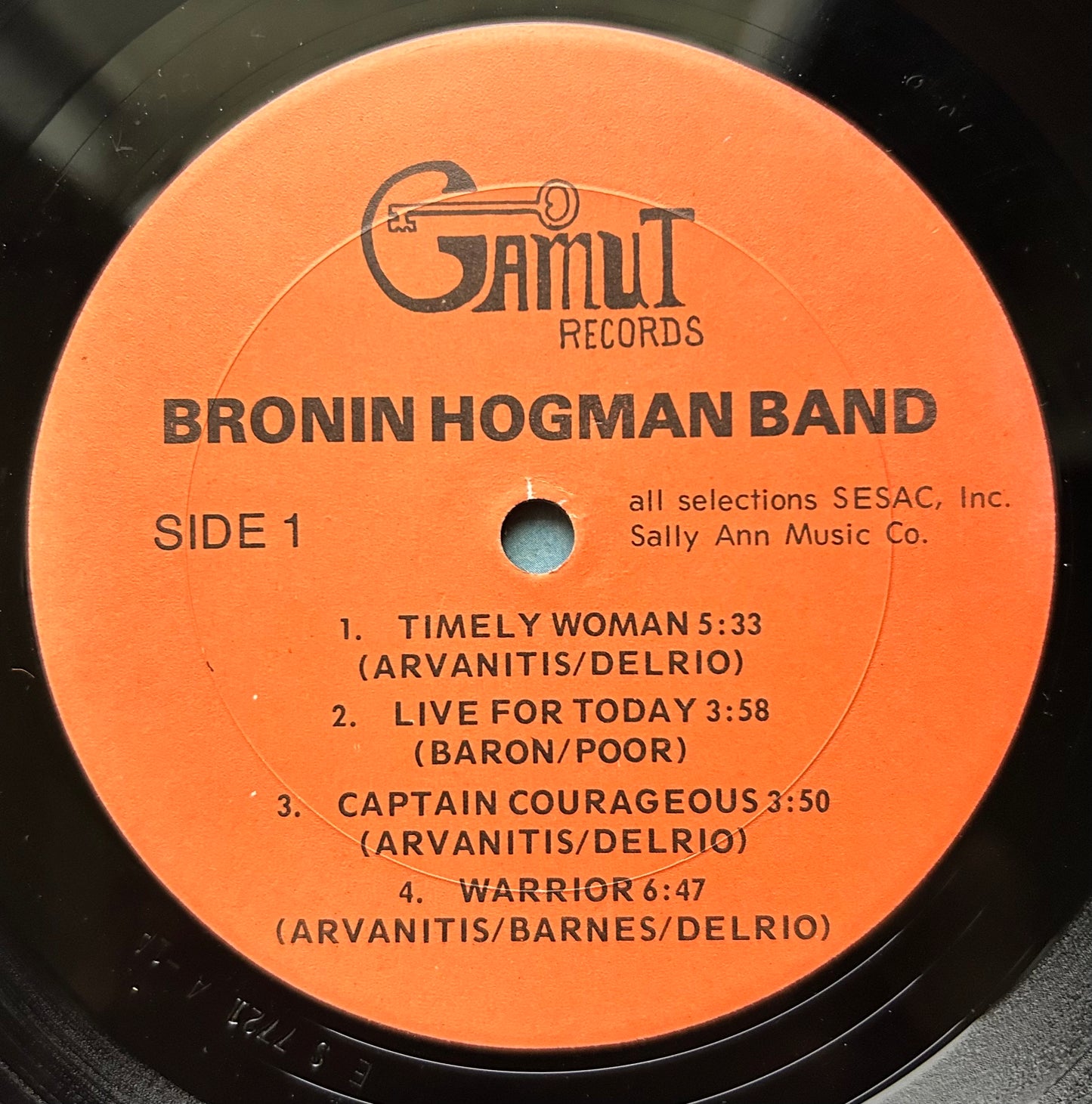 Bronin Hogman Band - Private Press FL Hard Rock/Prog 1977 Gamut