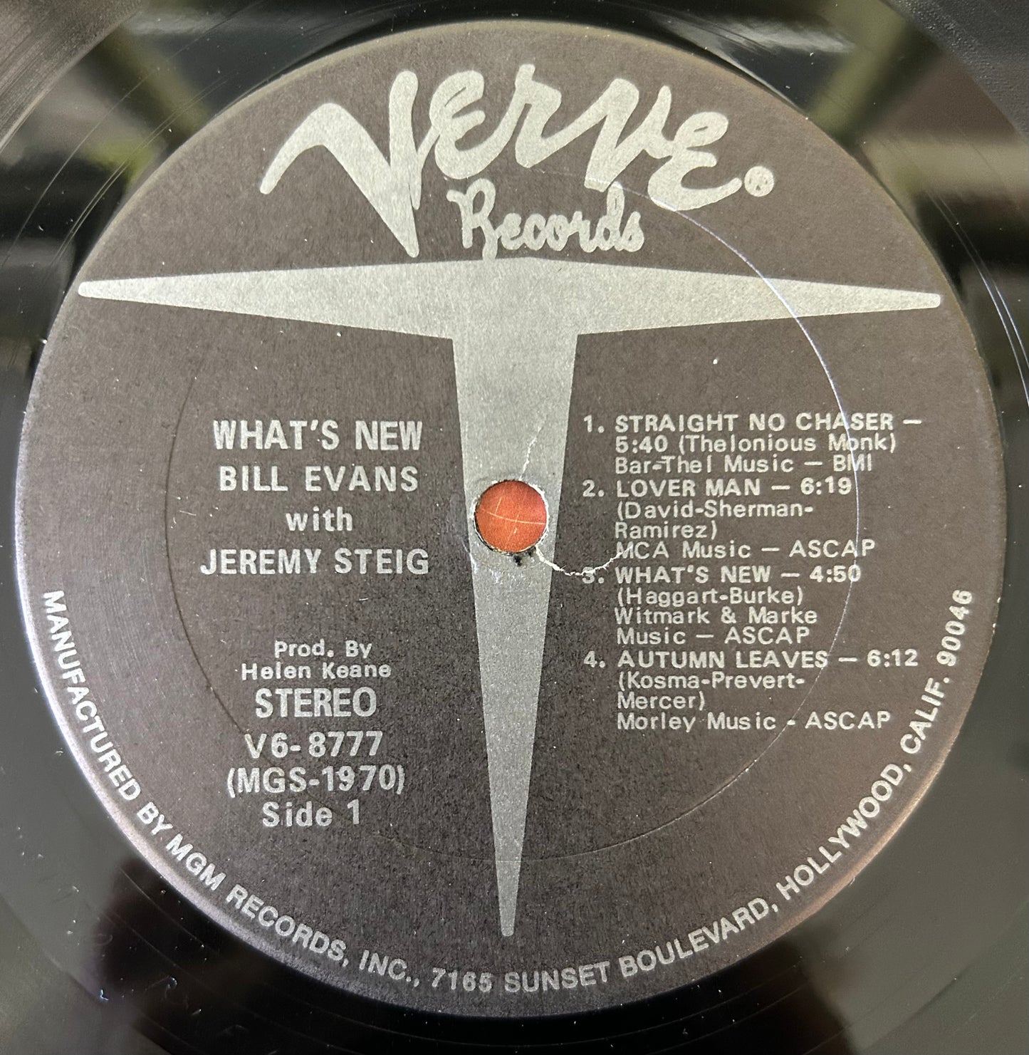 Bill Evans With Jeremy Steig - What’s New 1970s Press Verve