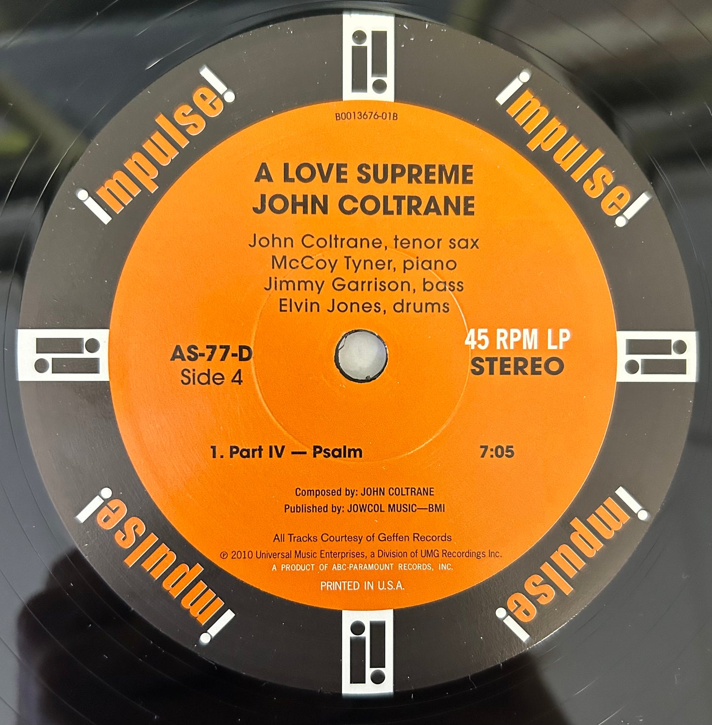 John Coltrane - A Love Supreme 2010 Analogue Productions 2lp 45RPM Audiophile Press