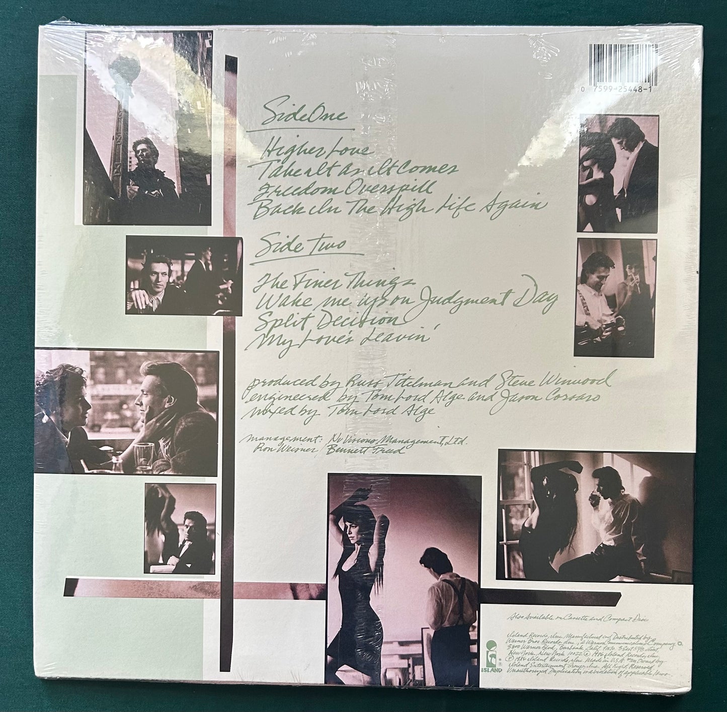Steve Winwood - Back In The High Life SEALED 1st Press 1986