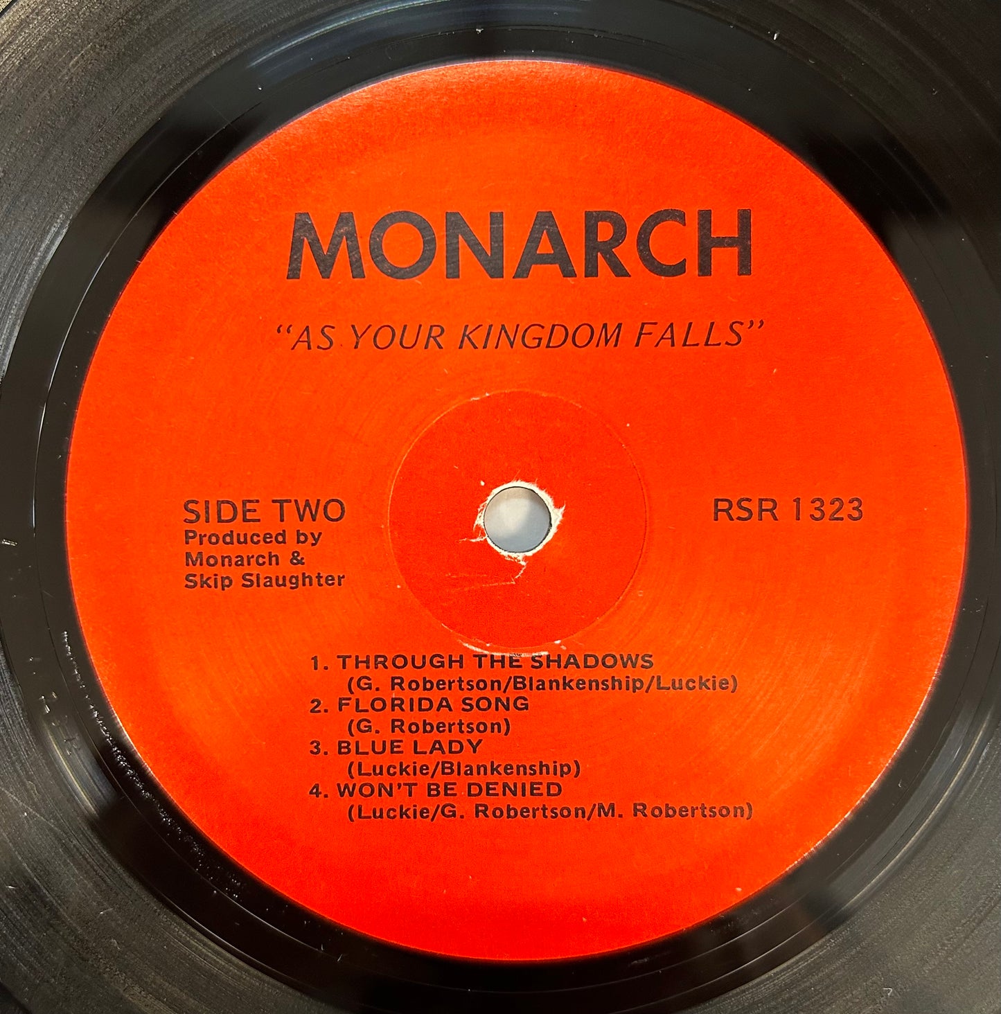 Monarch - As Your Kingdom Falls 1984 Private Press Georgia Hard Rock Very Rare!